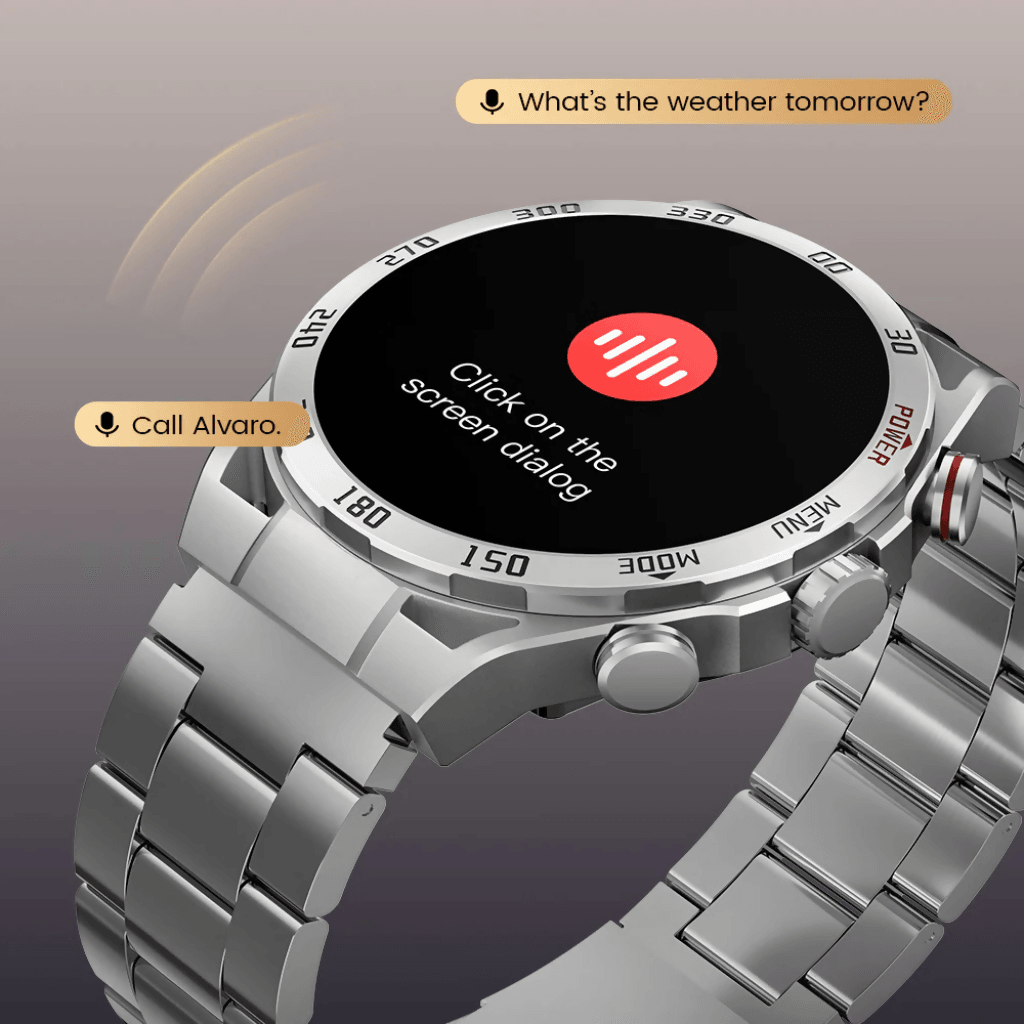 Smartwatch Filwans GTR Plata + Audífonos G-Tide L22 Negro — imagen 4