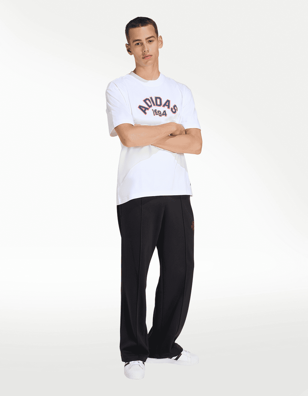 Playera Adidas GFX T Blanco - Hombre — imagen 5