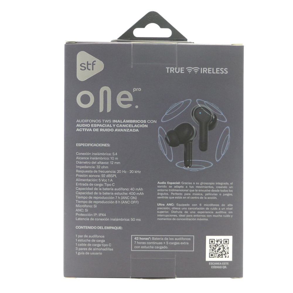 Audífonos Inalámbricos Tws One Pro STF 42hrs Uso Ultra ANC 6 Micrófonos Protección IPX4 — imagen 14