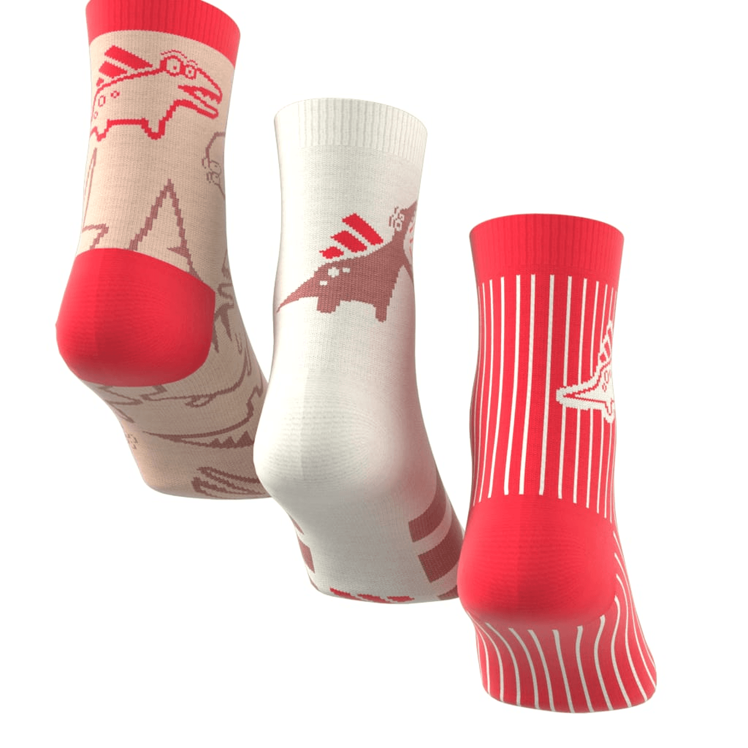 Calcetines Niño Adidas Adiraptor Kids Multicolor 3 Pares Infantil — imagen 9