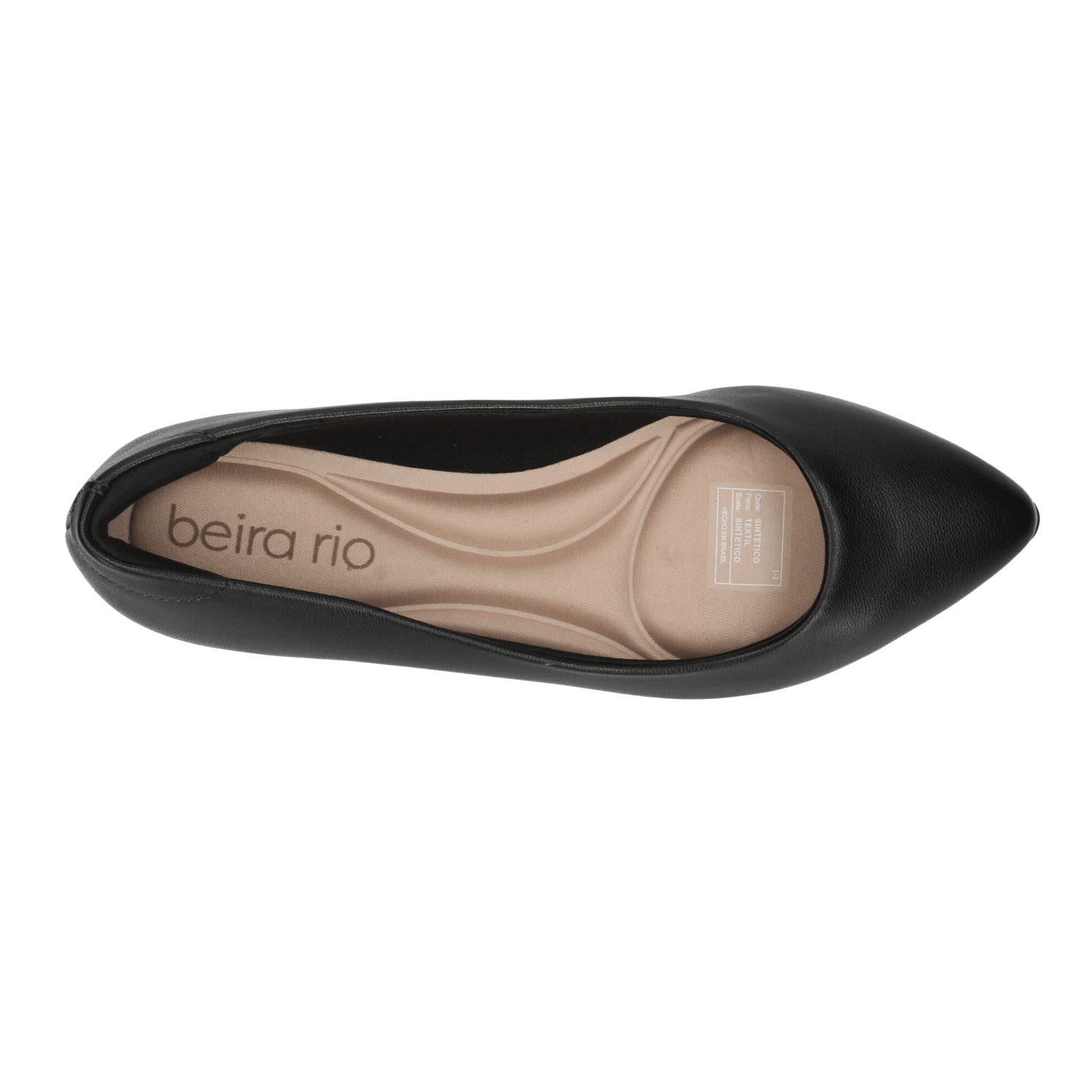 Flats Beira Rio Dama Negro Casual Formal Mujer — imagen 9