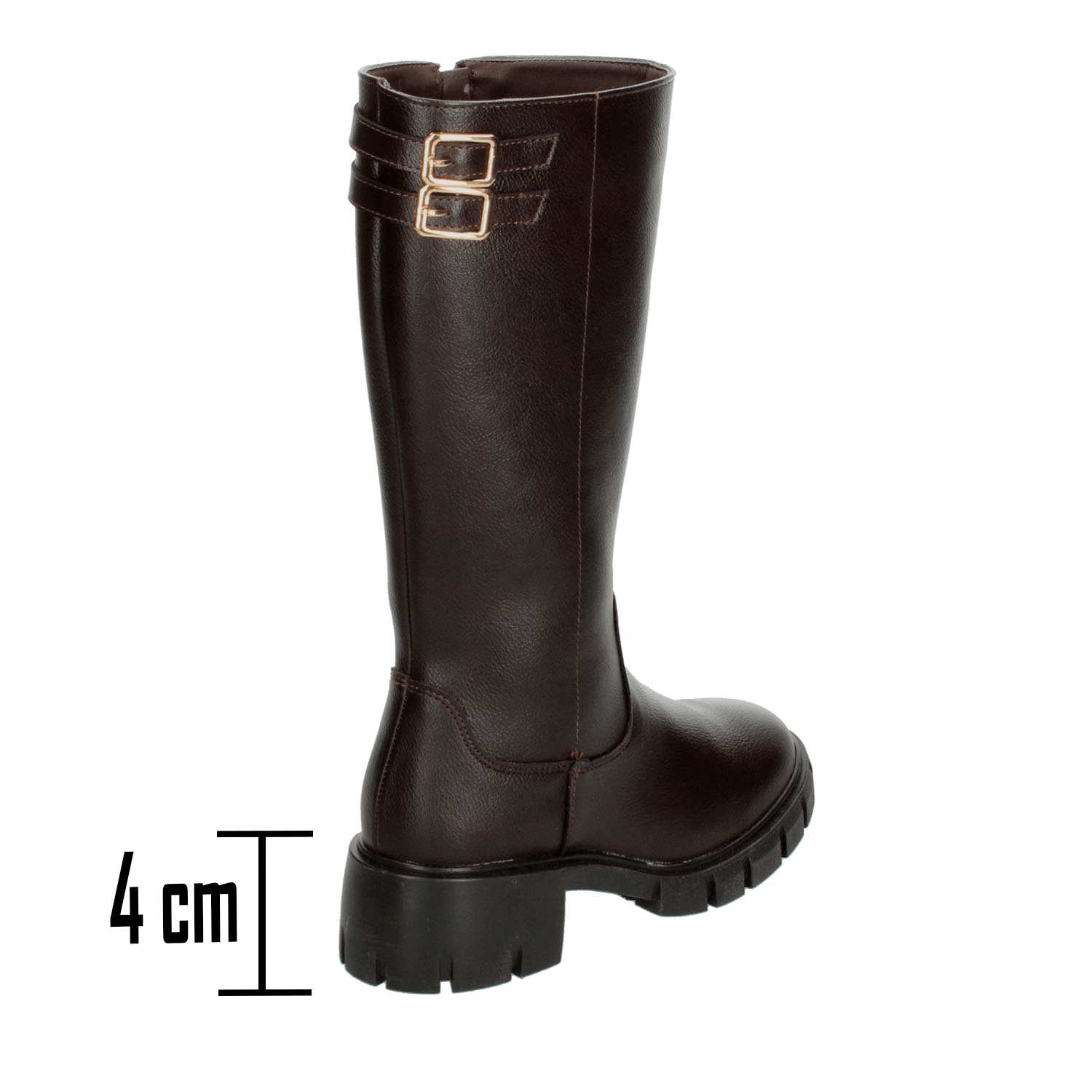 Bota Vavito Niña Casual Larga Cómoda Café Infantil T18-22 — imagen 3