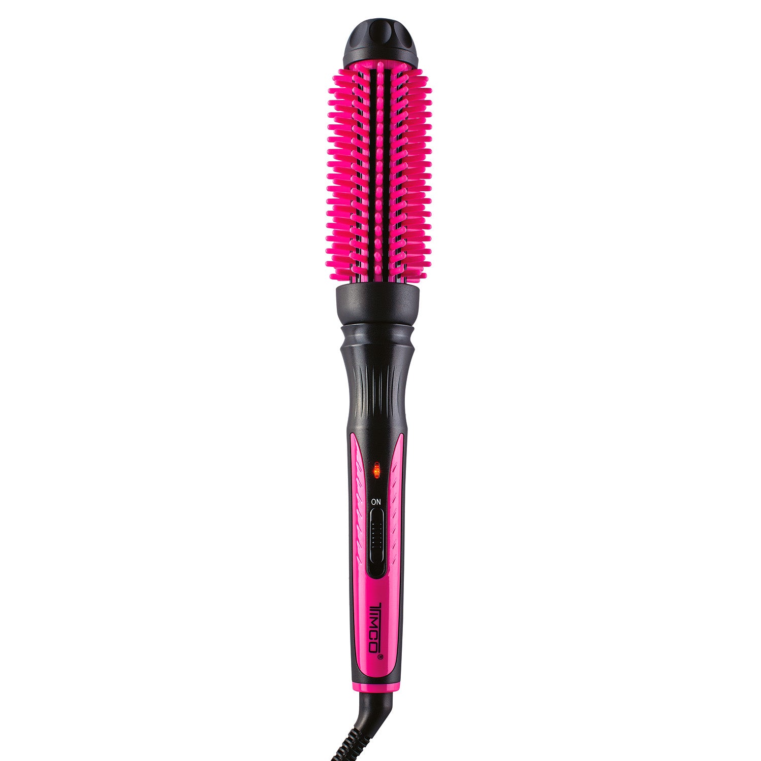 Cepillo Alaciador Electrico de Cabello Cerdas de Silicona Rizador Timco CE-260 — imagen 2