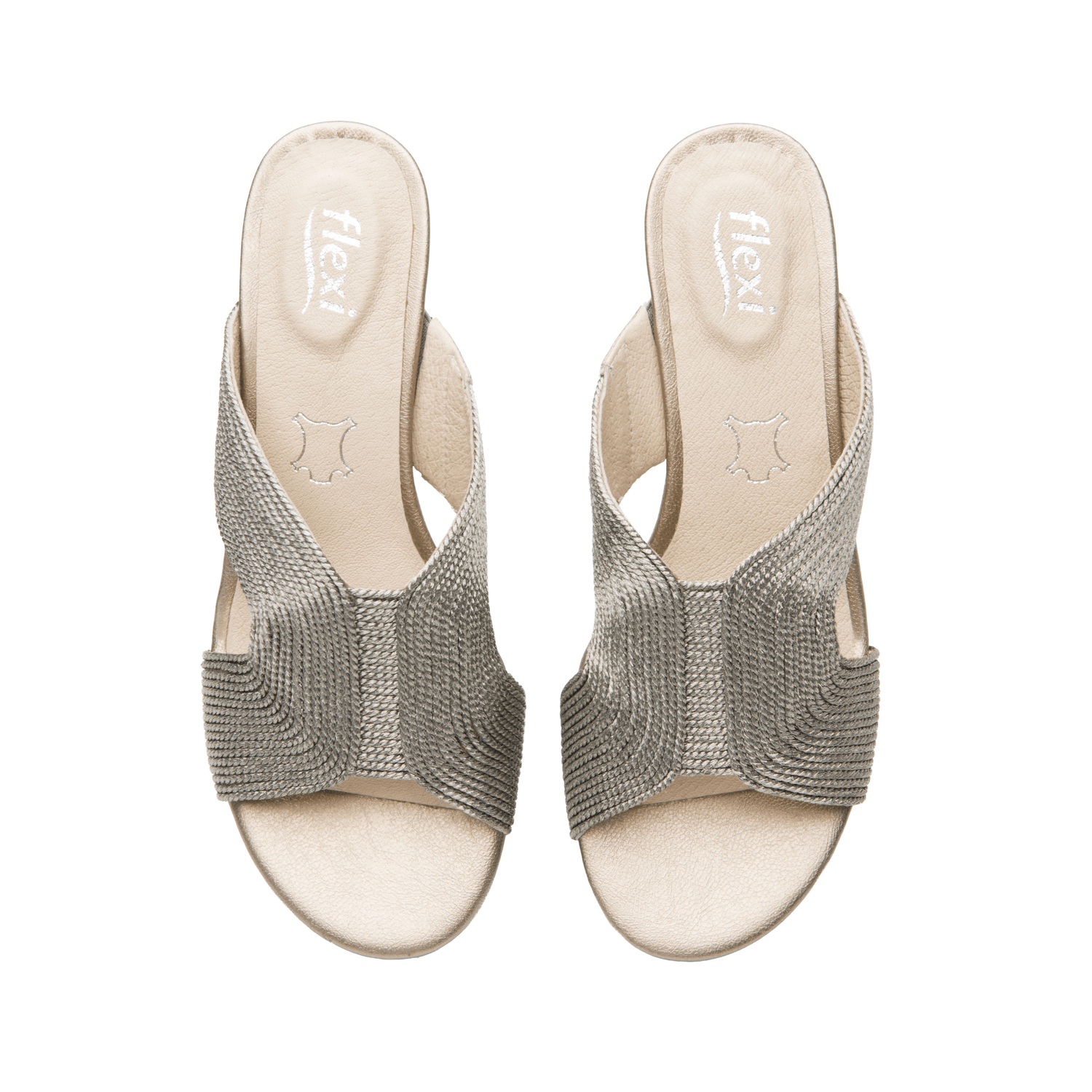 Sandalias Dama Flexi Dorado Casual Mujer — imagen 8