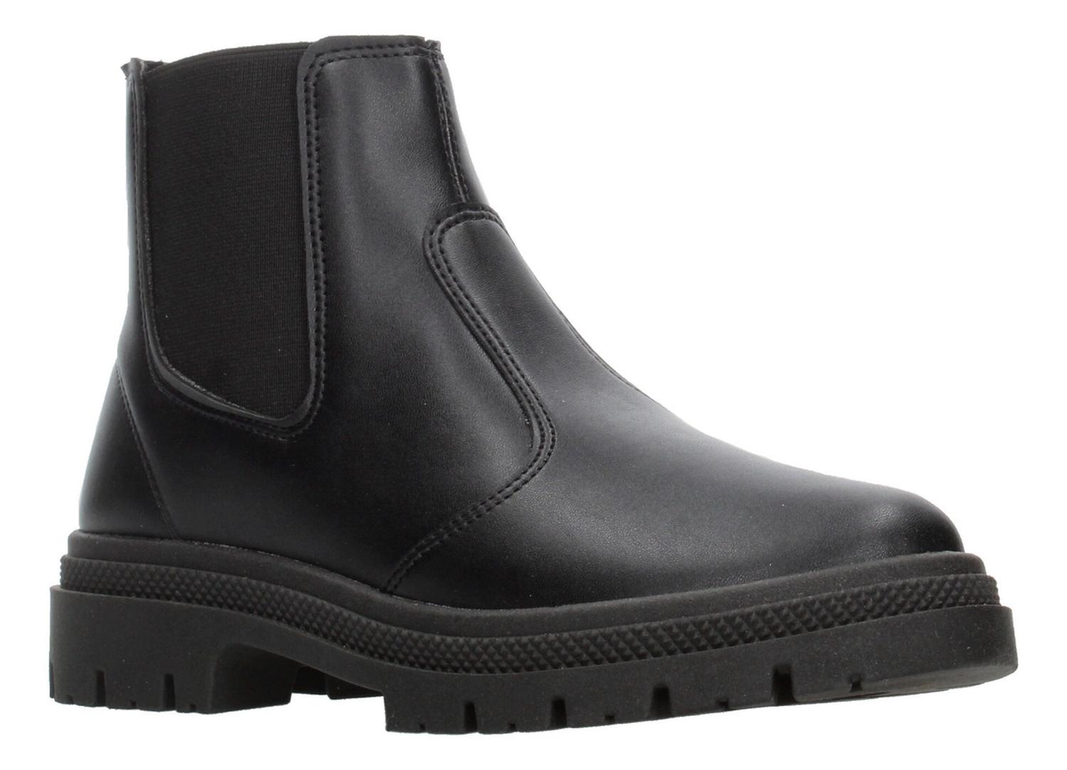 Botín Chelsea Mujer Moleca Negro Elástico Ajustable Dama — imagen 3