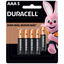 Pila Duracell Alcalina Aaa Con 5 Mn2400b5 Chica