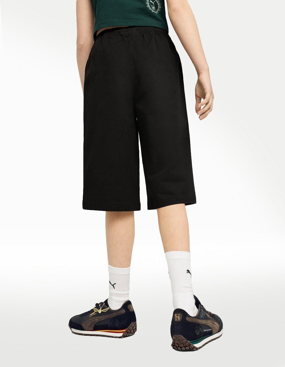 Short Puma X Harry Potter Relaxed Negro - Niño — imagen 4