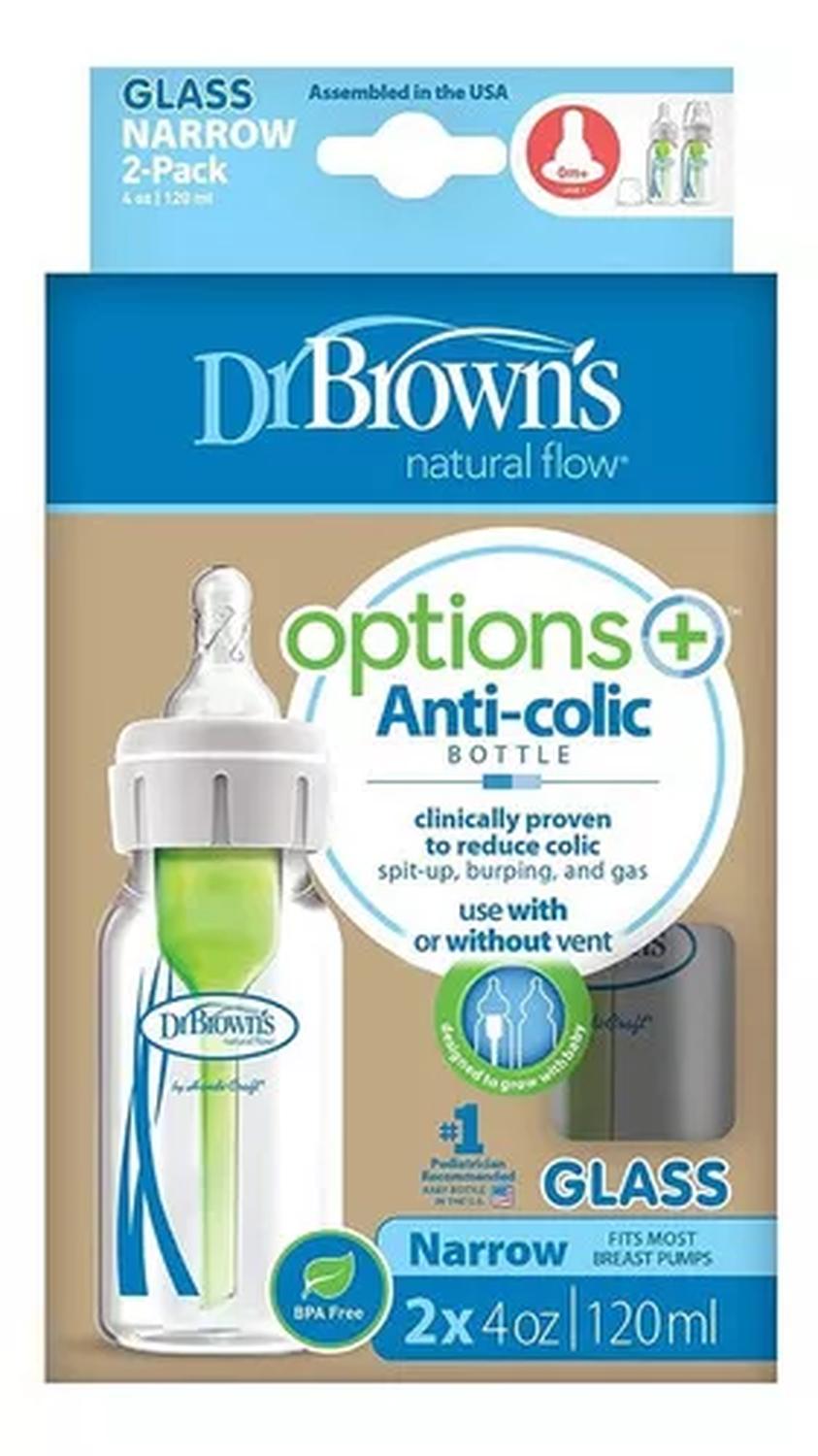 Biberón Vidrio/cristal Options+ Dr Brown's 120ml/4oz — imagen 2