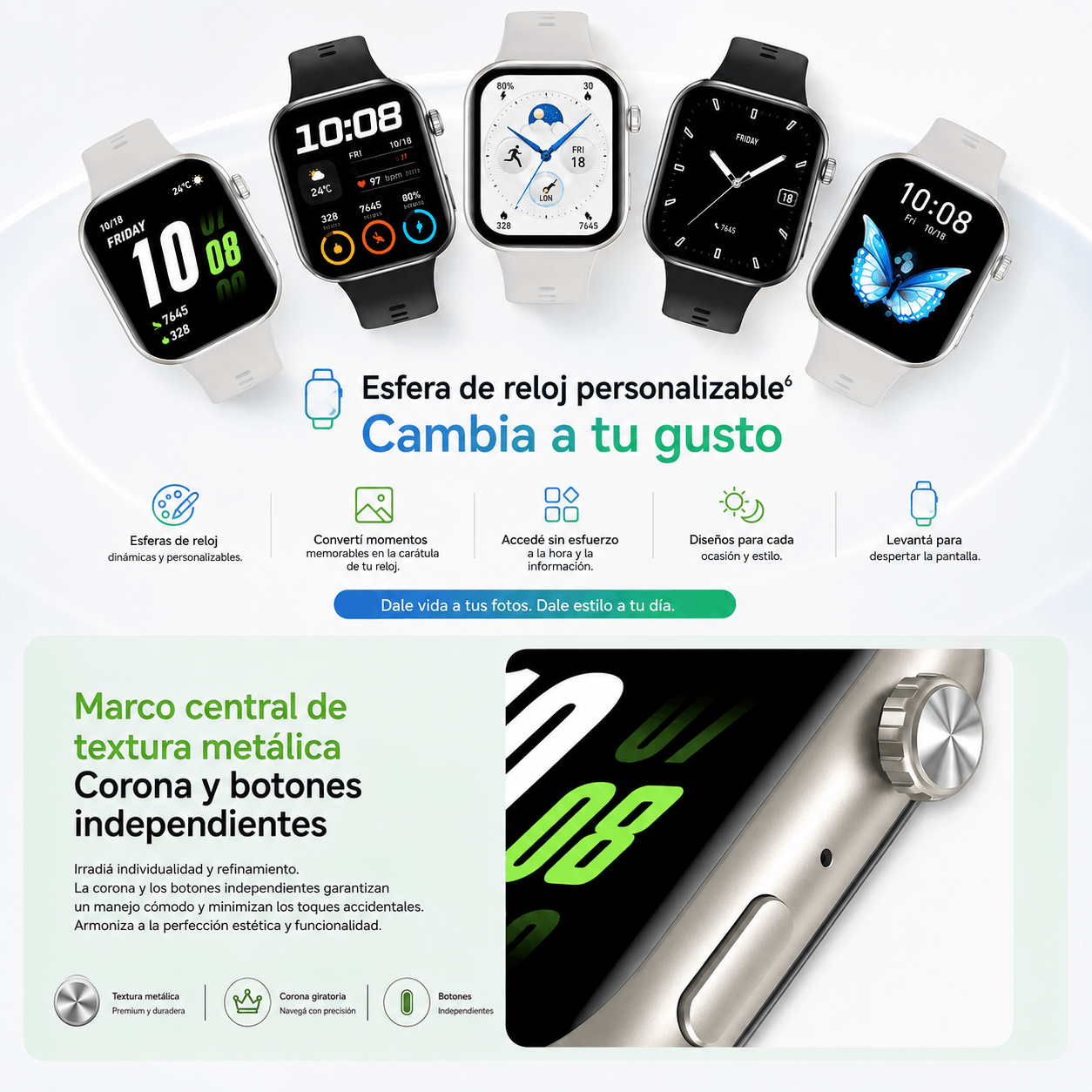 Smartwatch HONOR CHOICE Watch 2i AMOLED 1.85" con Llamadas Bluetooth — imagen 4