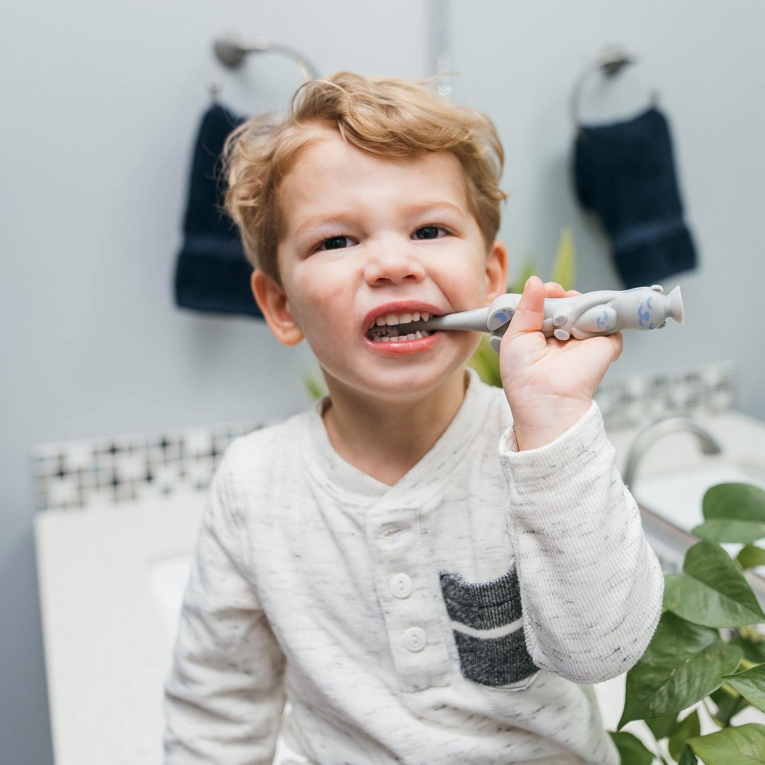 Cepillo de Dientes para Bebé Dr. Brown's Nutria Gris Sin BPA 1-4 Años — imagen 9