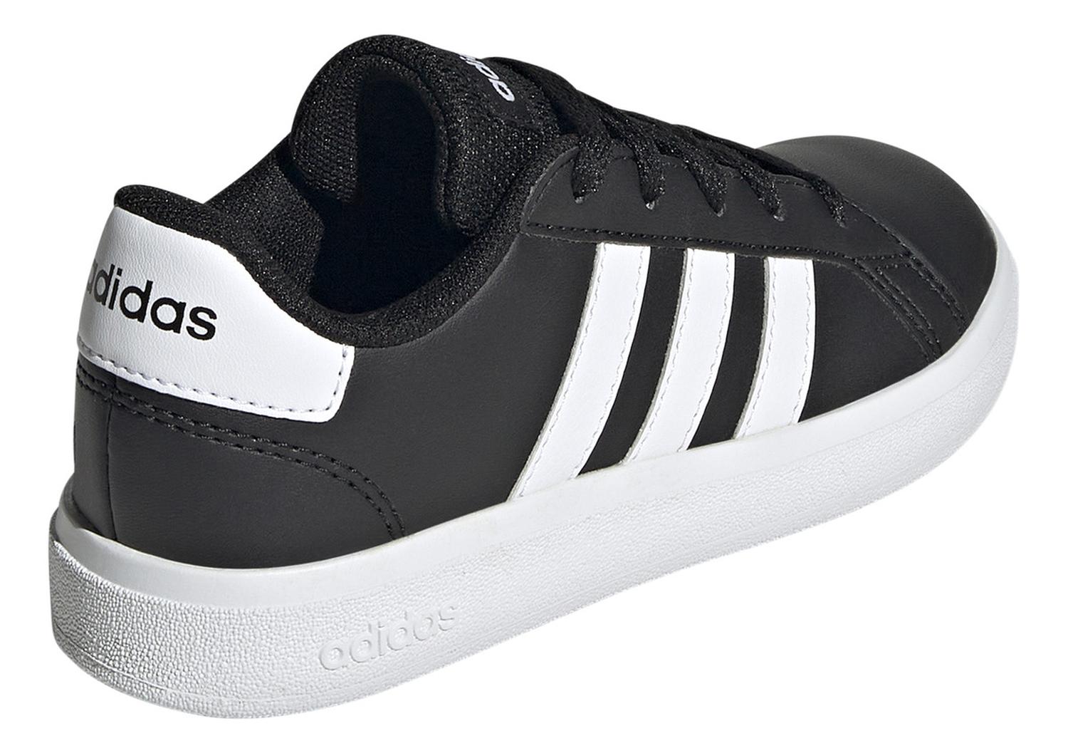 Tenis Hombre Jr. adidas Grand Court Negro Blanco Sneakers Original Ligero Casual Cómodo Juvenil Juni — imagen 4