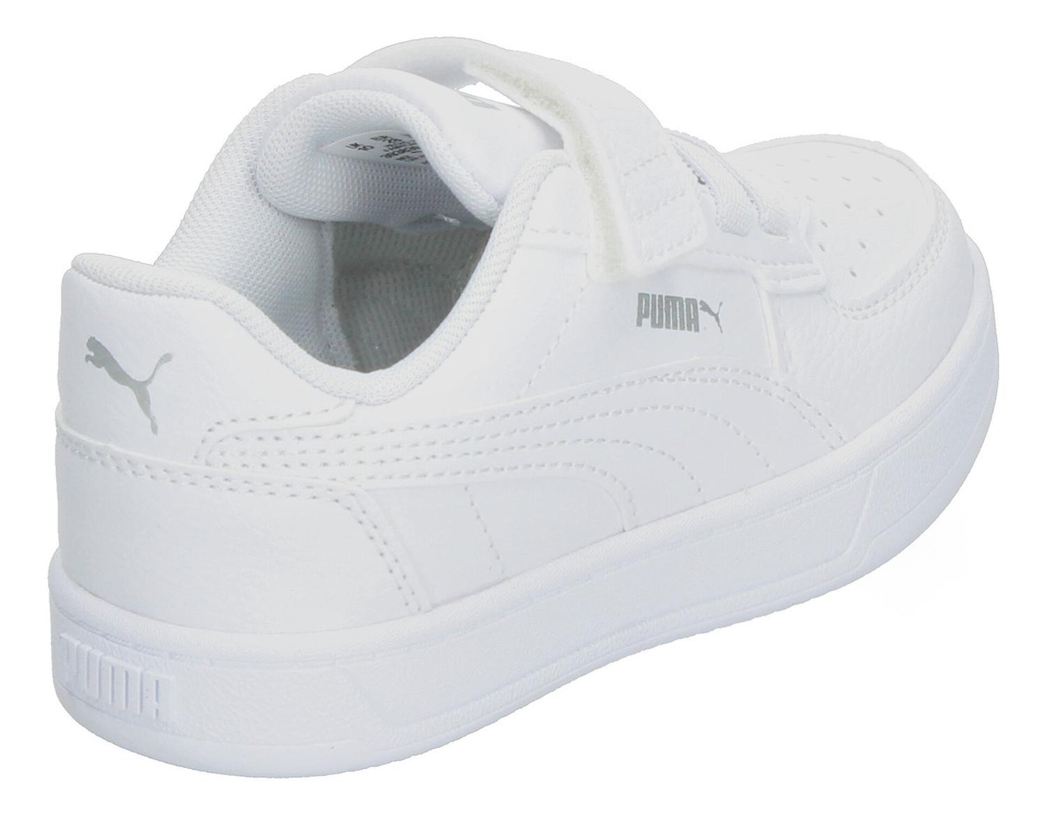 Tenis Puma Caven 2.0 Blanco Cierre De Velcro Para Niño — imagen 4