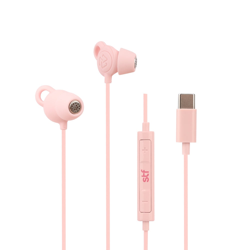 Audifonos alámbricos In-Ear STF Gravity: Tipo C, Micrófono, Rosa — imagen 3