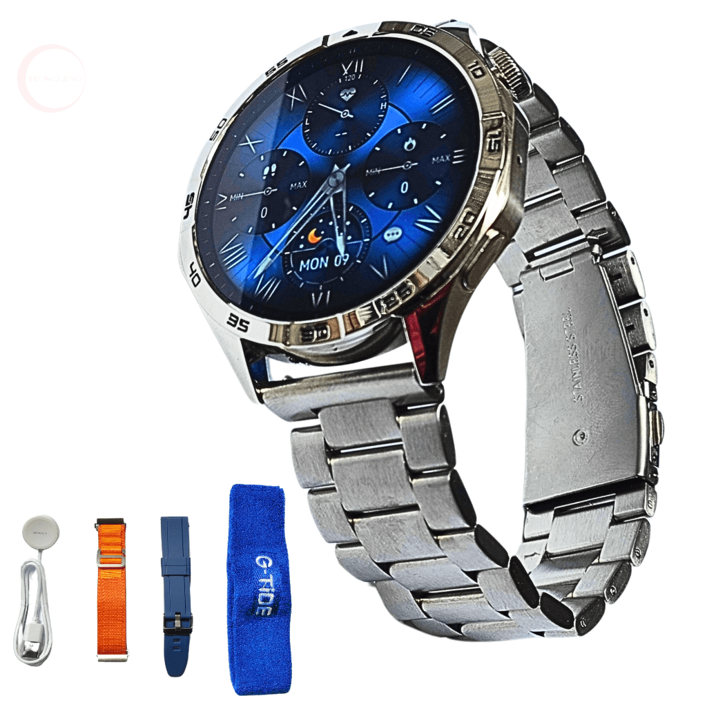 Reloj Inteligente G-Tide Power - Correa Metálica, Llamadas Bluetooth, y Monitoreo de Salud — imagen 2