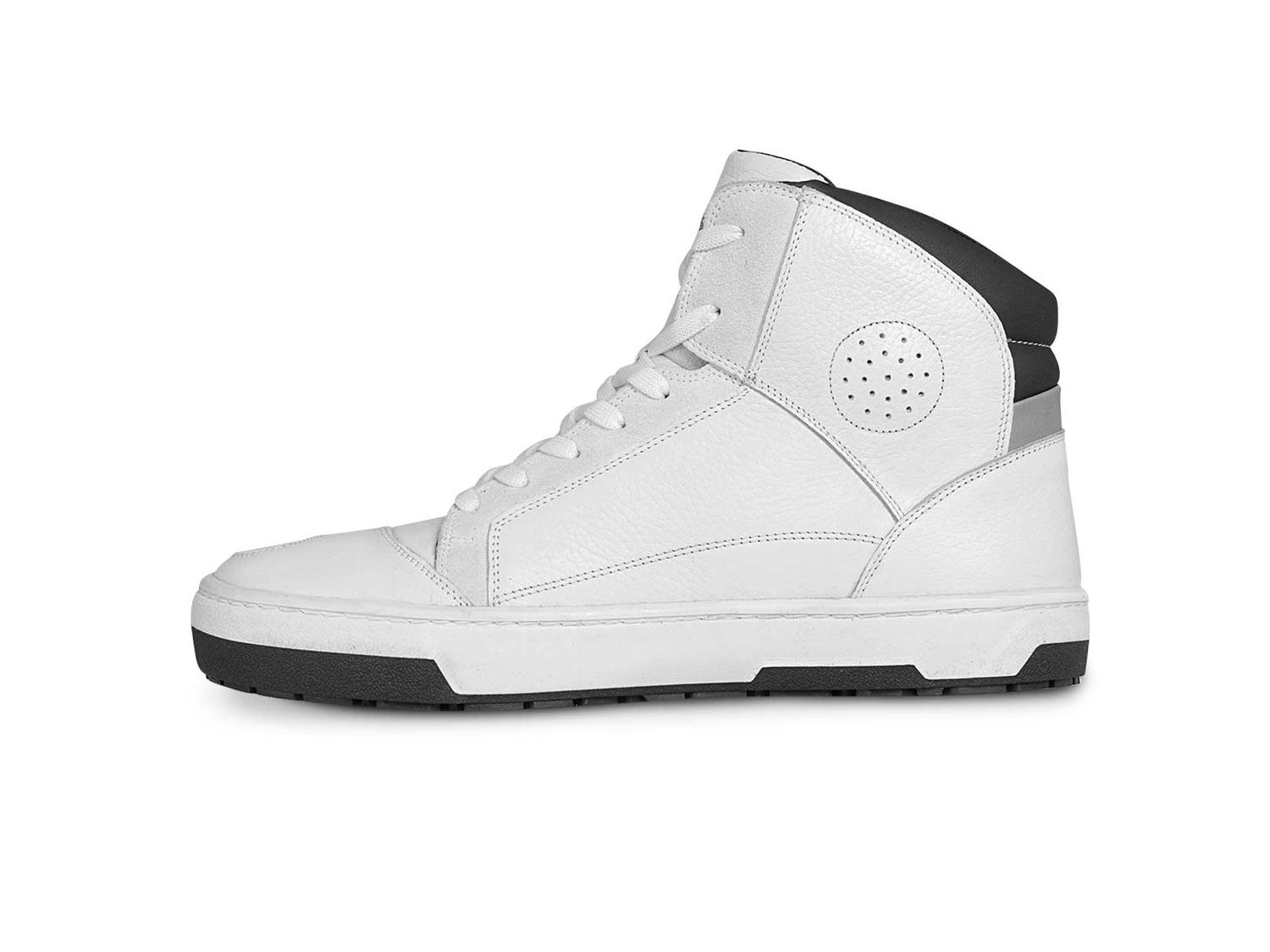 Bota hombre tenis motociclista botin biker WKL 80202 Blanco — imagen 6