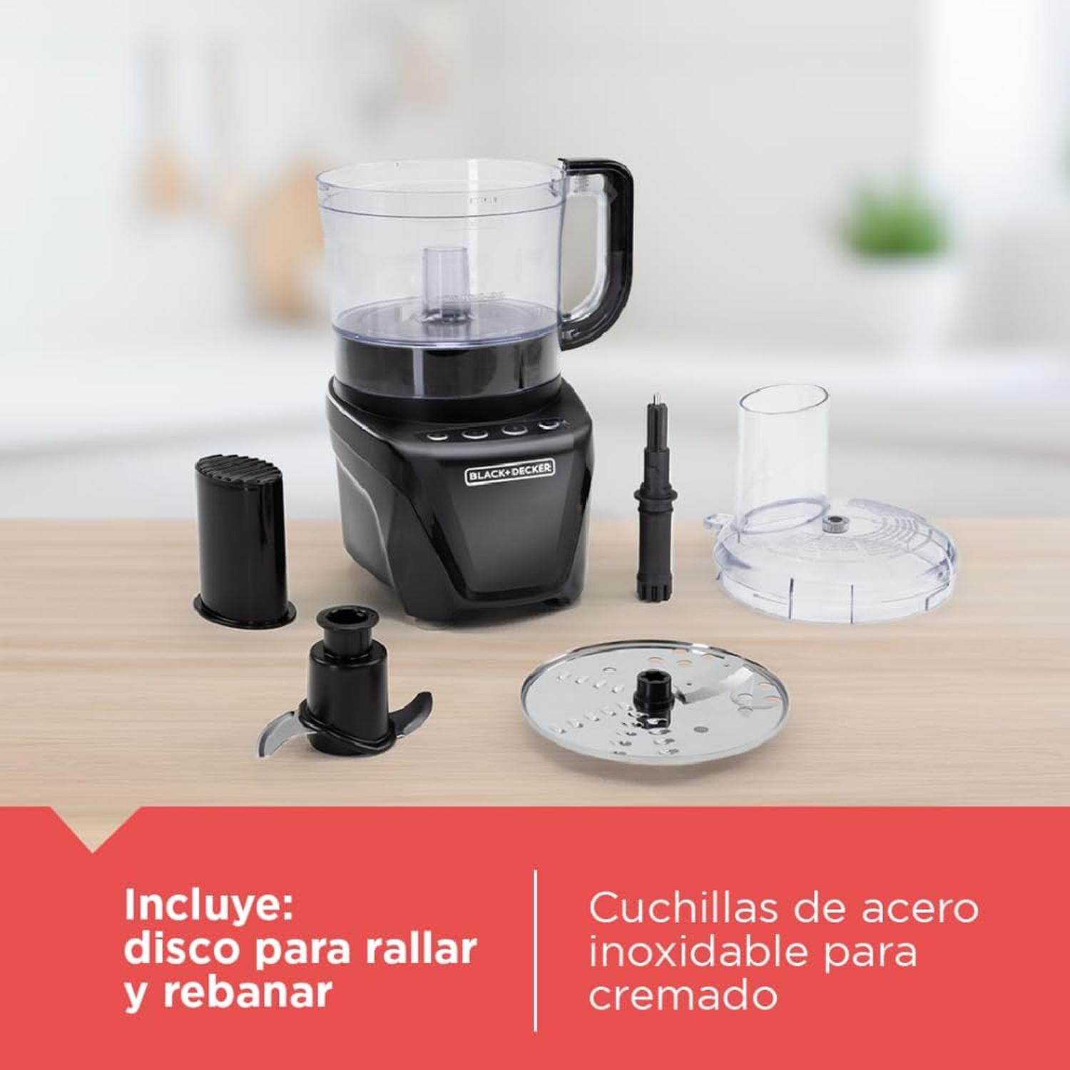 PROCESADOR ALIMENTOS BLACK+DECKER FP43420 8 TAZAS NEGRO — imagen 6