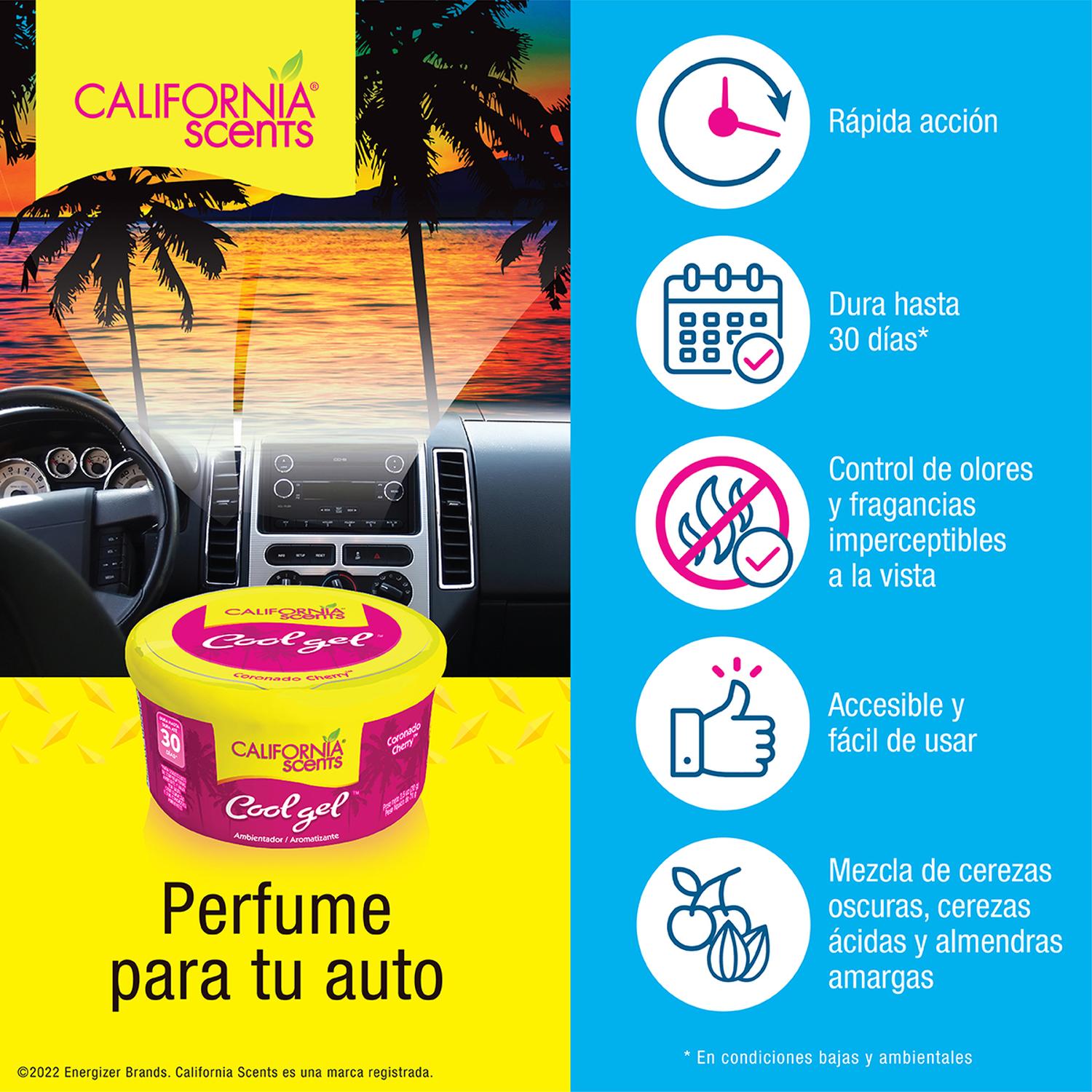 Aromatizante Gel California Scents 2.5oz Aroma Cherry Lata — imagen 4