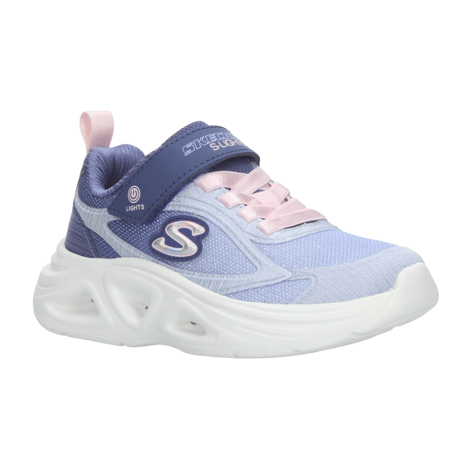 Tenis Niña Skechers Sola Glow 2.0 Lavanda Casual Led Infantil T17-22 — imagen 3