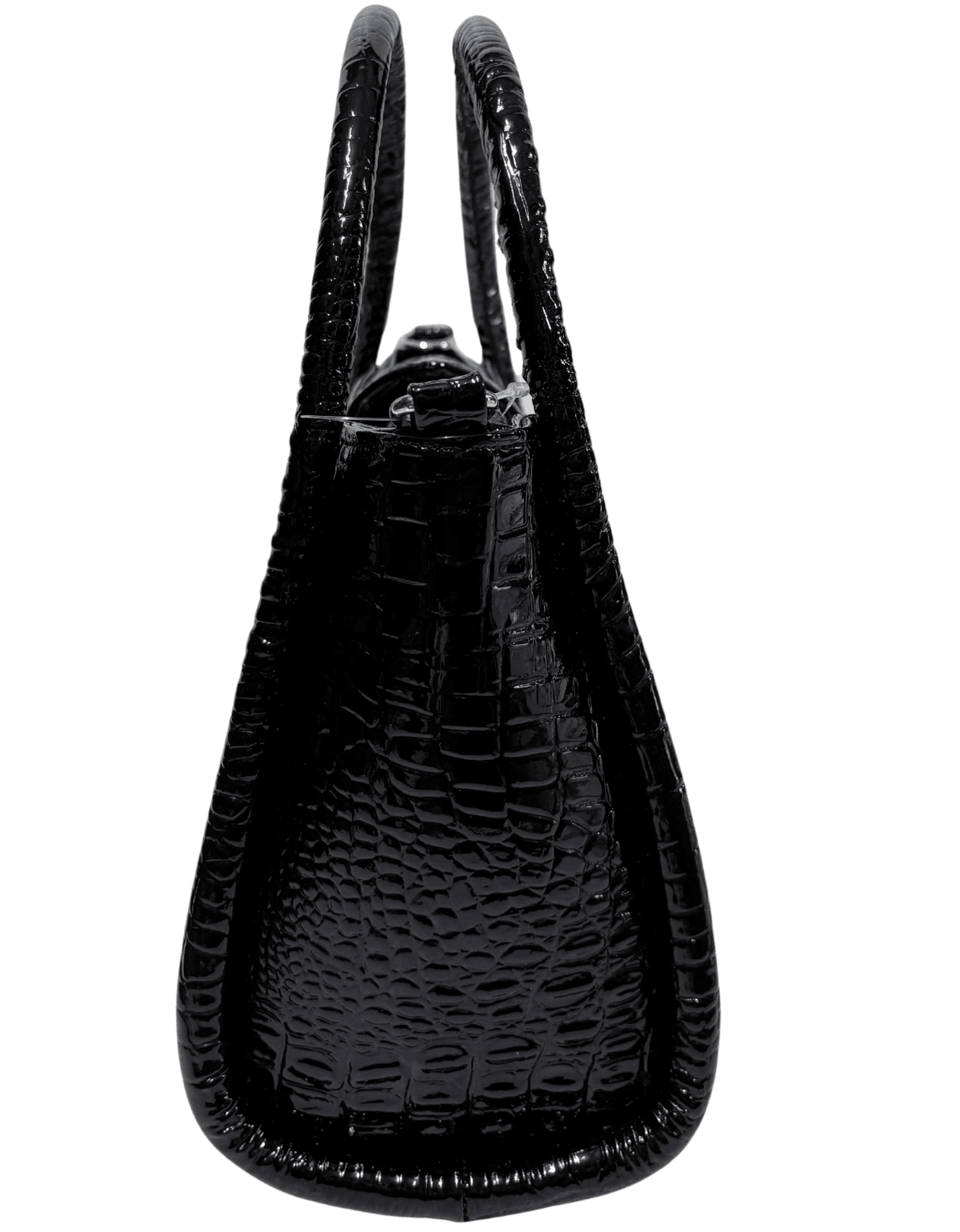 Bolsa De Mano Juvenil Para Dama Piel Charol Original Con Asa Adiconal Coral — imagen 7