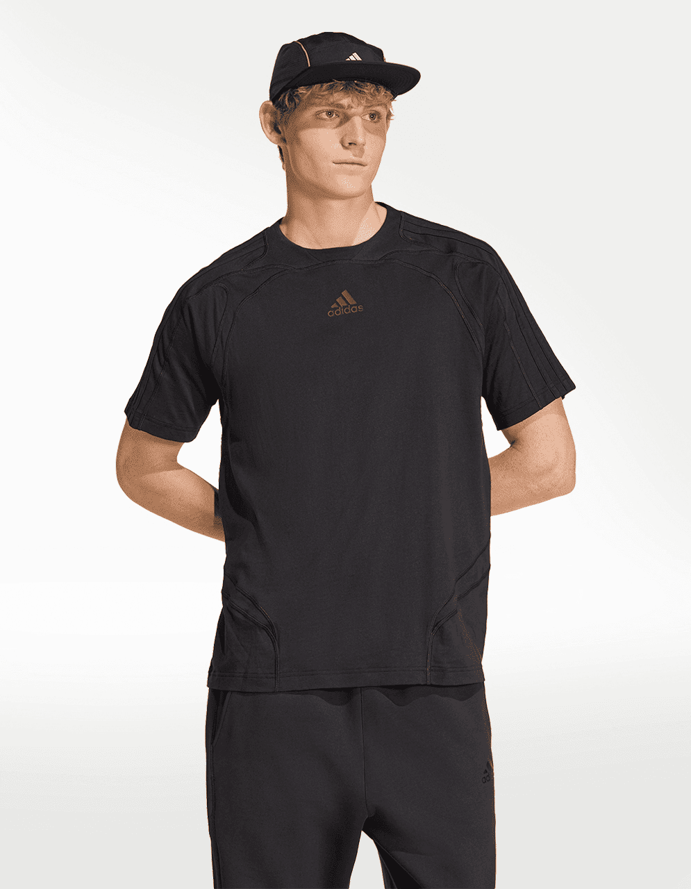 Playera Adidas Cutline Co Negro - Hombre — imagen 2