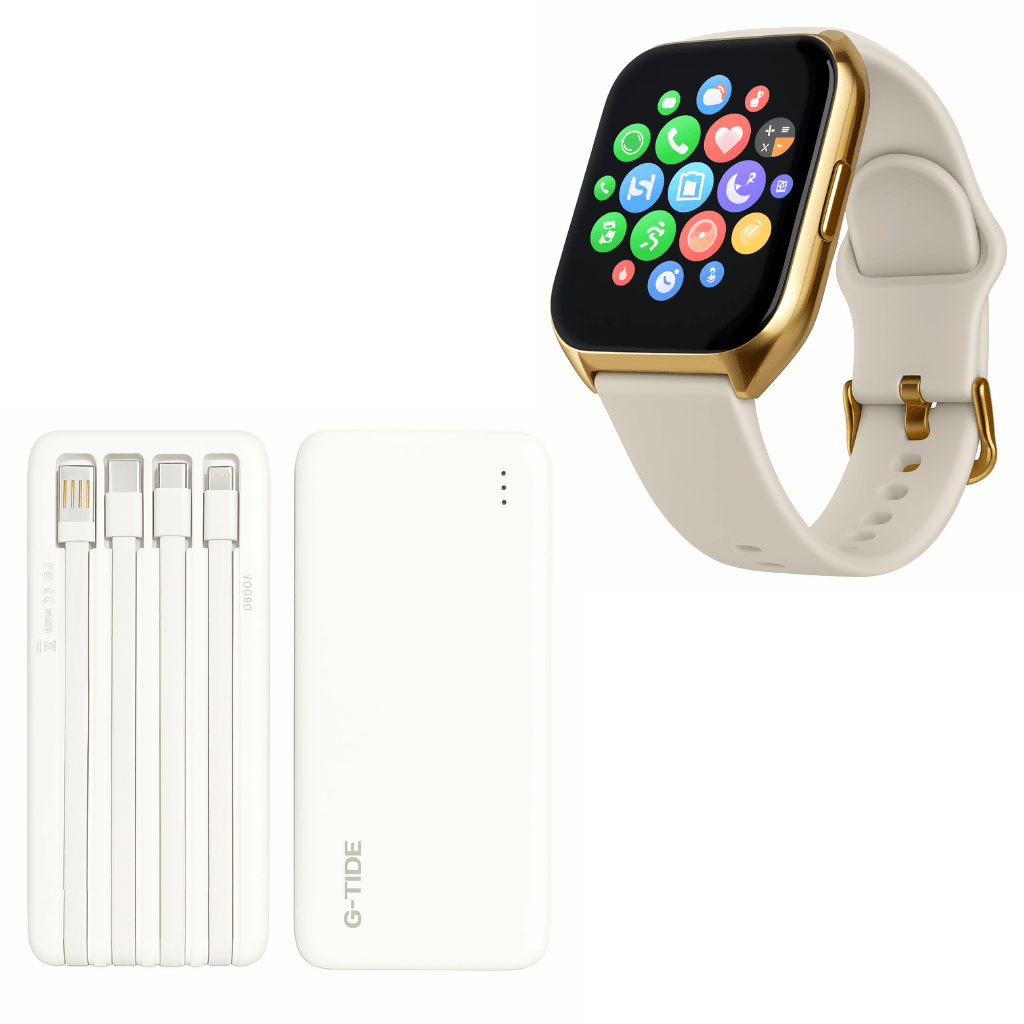 Filwans Gts Mini Smartwatch + Power Bank G-tide 10000 mAh — imagen 2