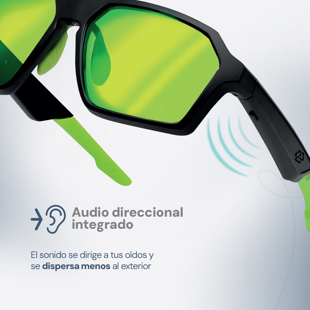 Lentes de Sol con Audio Vortx Sport Audio Glasses STF 5Hrs Uso Protección UV400 — imagen 9