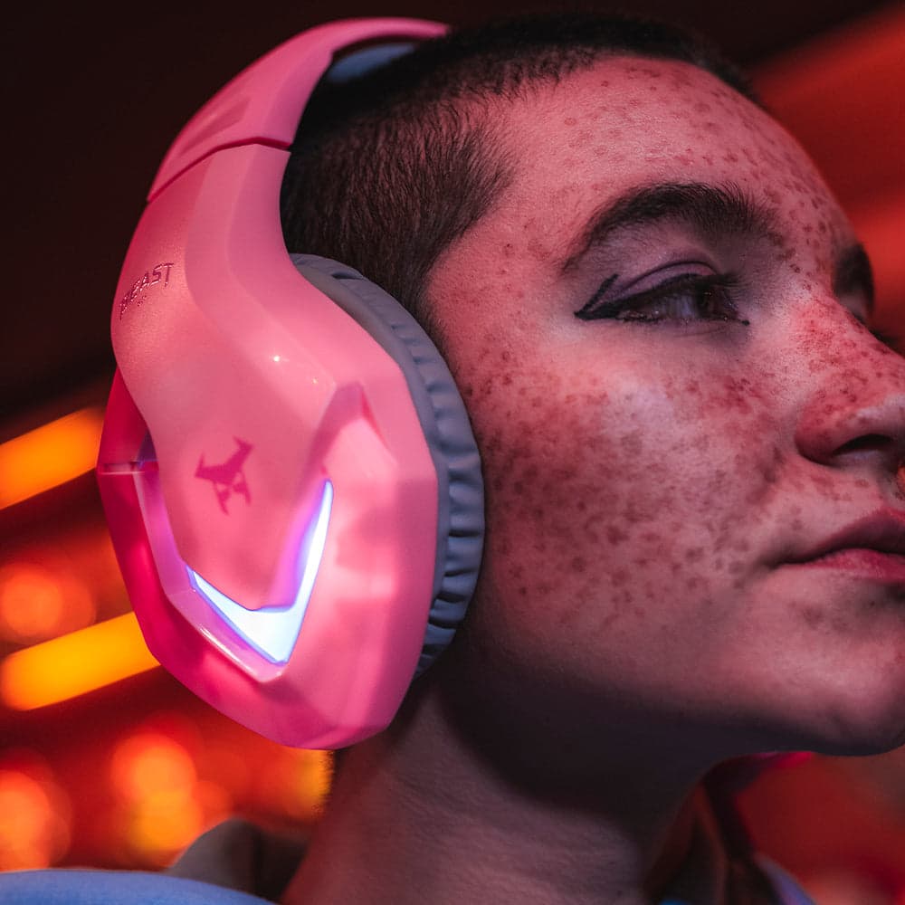 Audífonos alámbricos Gamer On-ear STF Beast Muspell Tournament: Hi-Fi, 3.5 mm, Rosa — image 13