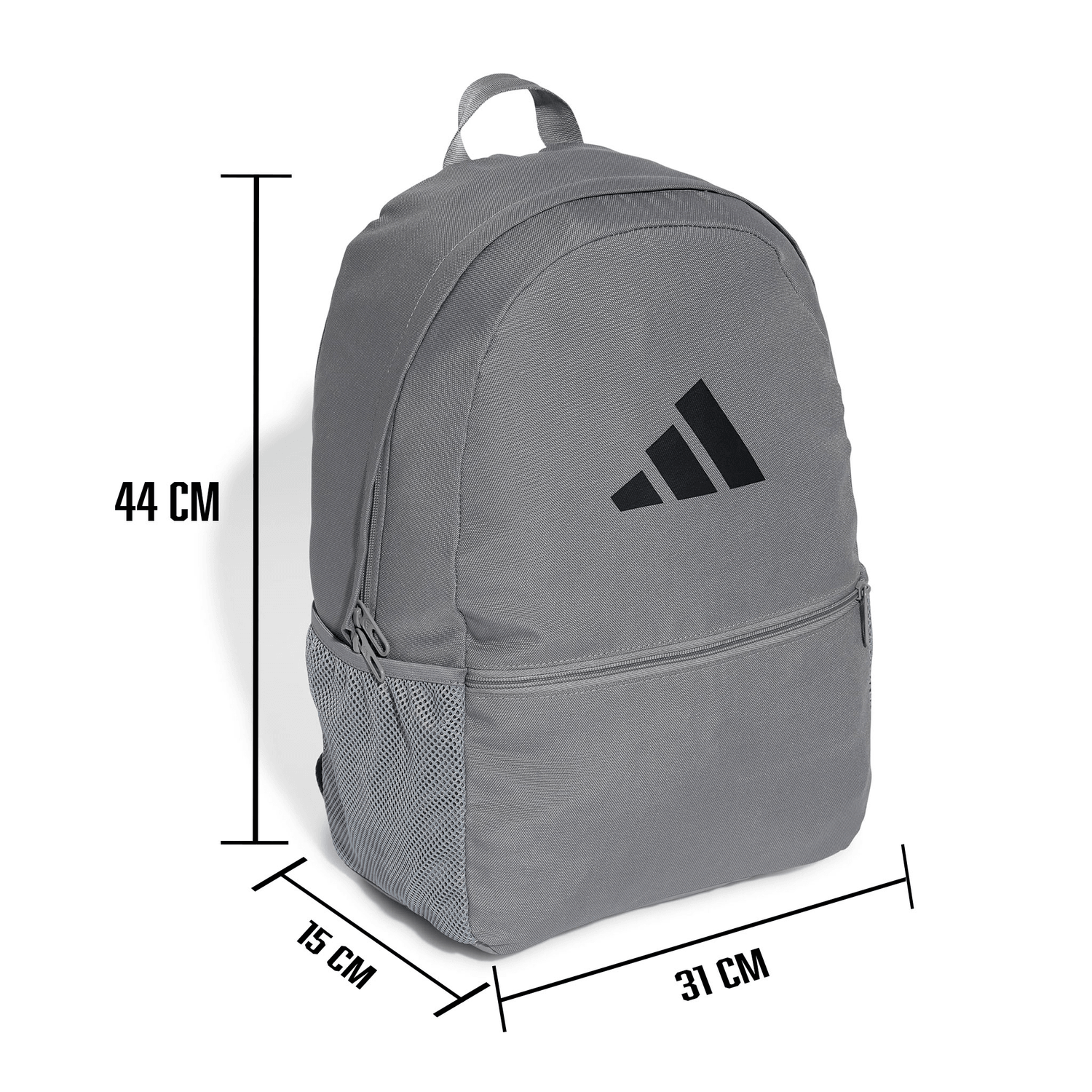 Mochila Unisex Adidas Classic 23 Gris Escolar 23L — imagen 8