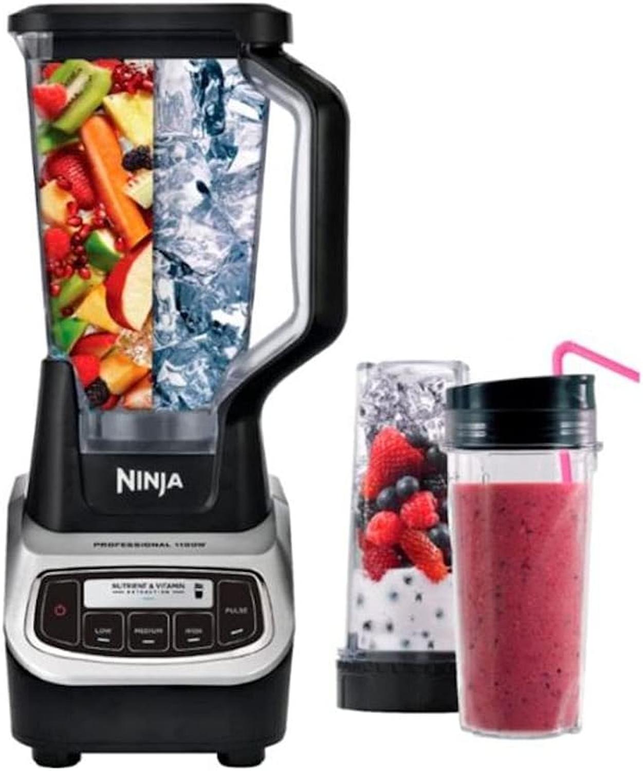 Licuadora Profesional Ninja BL621 1100W Jarra 72 oz + Vaso Personal 16 oz Plateada — imagen 3