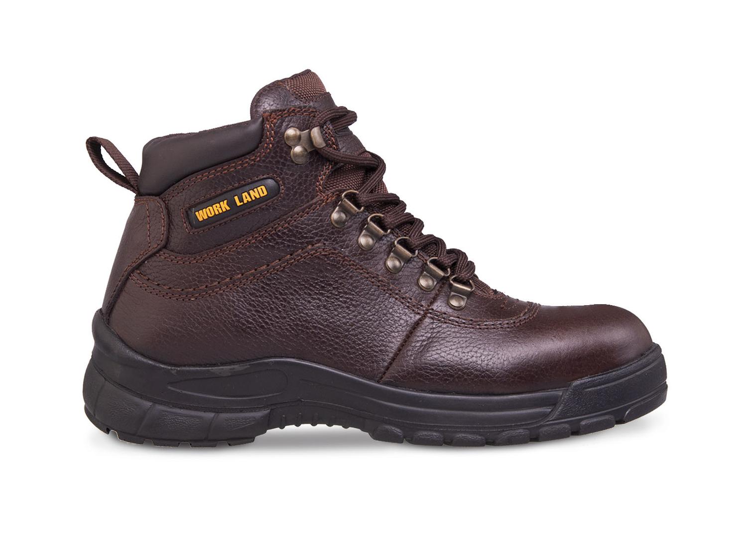 Bota trabajo hombre industrial seguridad WORKLAND 75603 Café — imagen 2