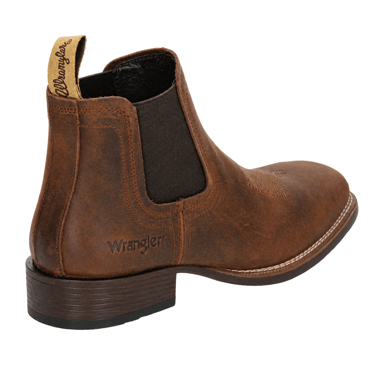Bota Wrangler Hombre Café Casual Slip On Cómodo Caballero — imagen 4