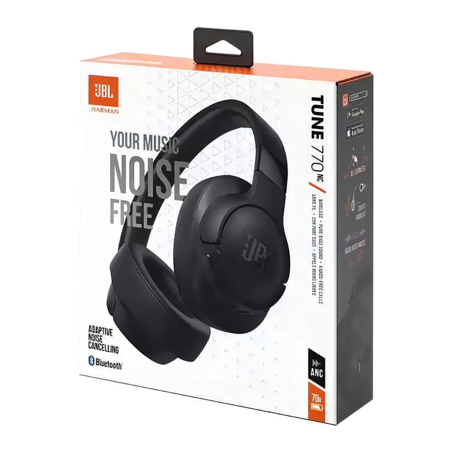 Audífonos JBL Tune 770NC Cancelación de Ruido Adaptativa Negro 70H Batería Bluetooth 5.3 — imagen 2
