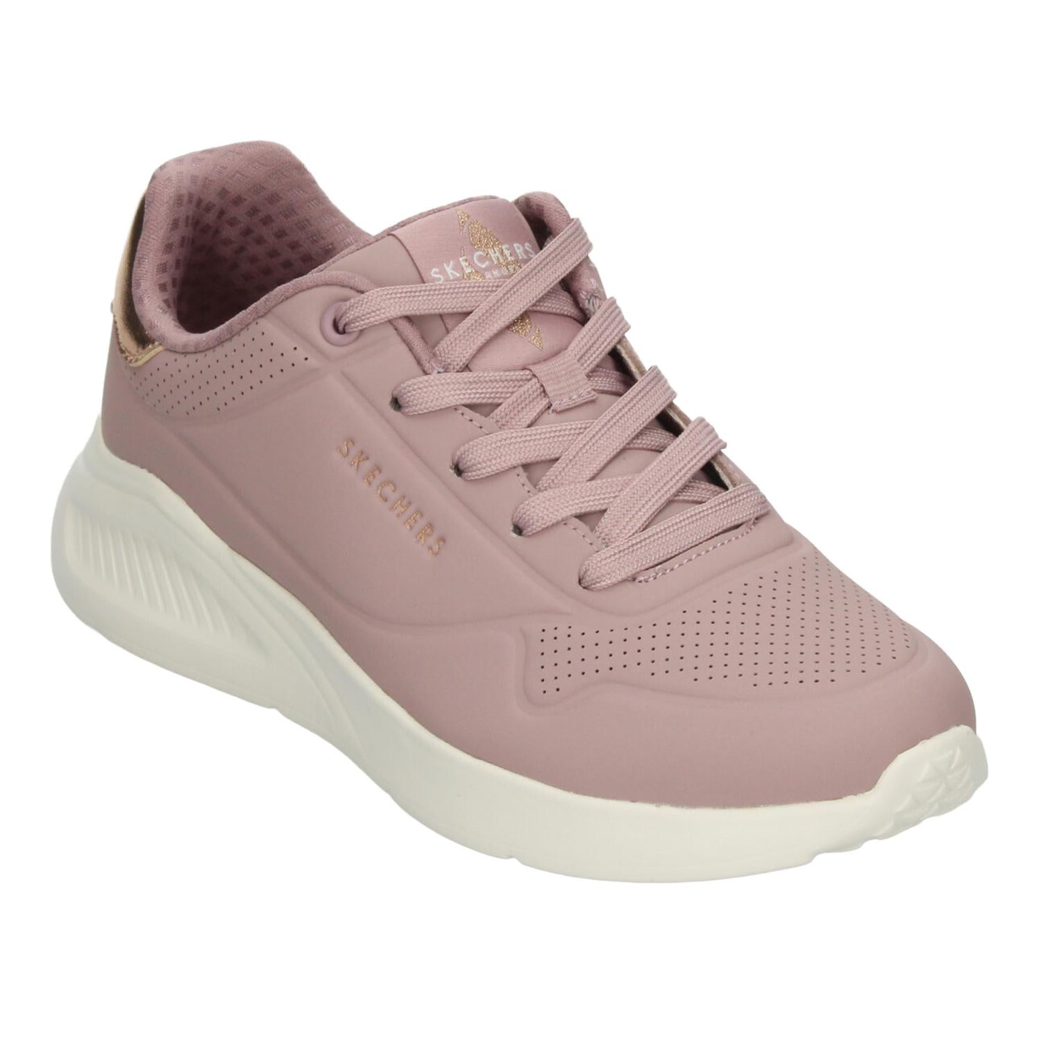 Tenis Dama Skechers Uno Lite Rosa Casual Mujer — imagen 5
