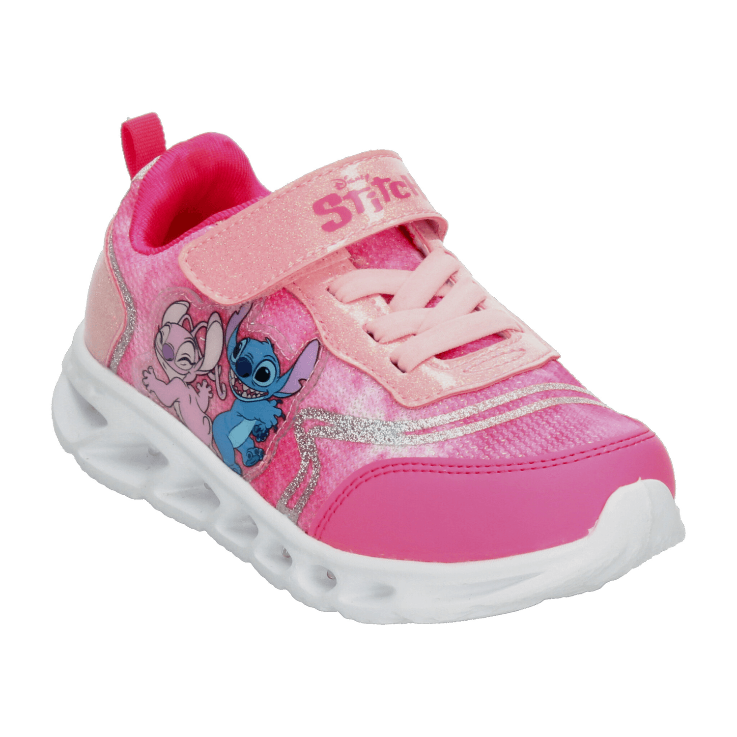 Tenis Disney Niña Rosa Stitch Luz Led Deportivo Infantil T18-22 — imagen 5