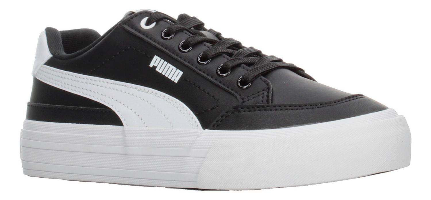 Tenis Dama Puma Court Classic Negro Blanco Casual Mujer — imagen 3