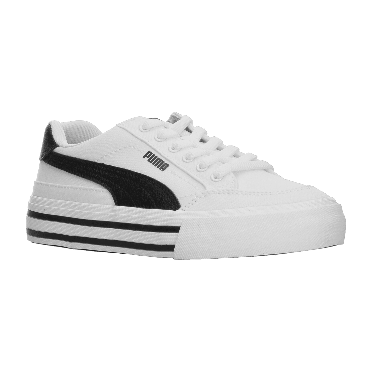 Tenis Puma Court Classic Niño Casual Blanco Infantil T22-25 — imagen 2