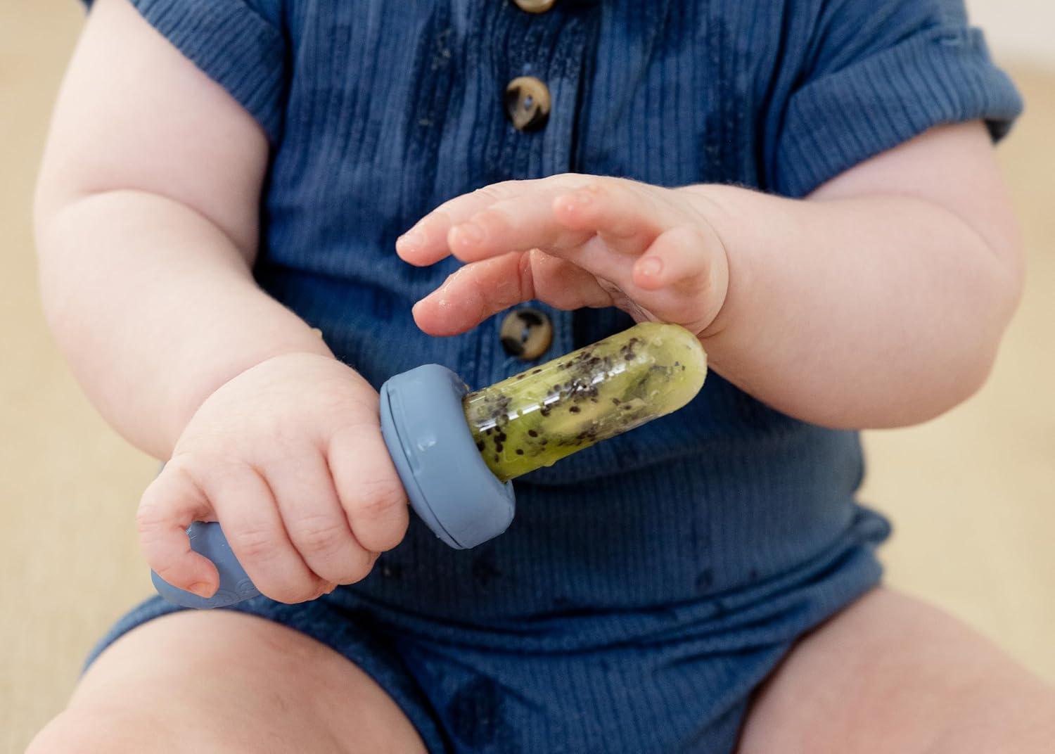 Alimentador EzPz Baby-Led Azul para Bebé de Silicón — imagen 7