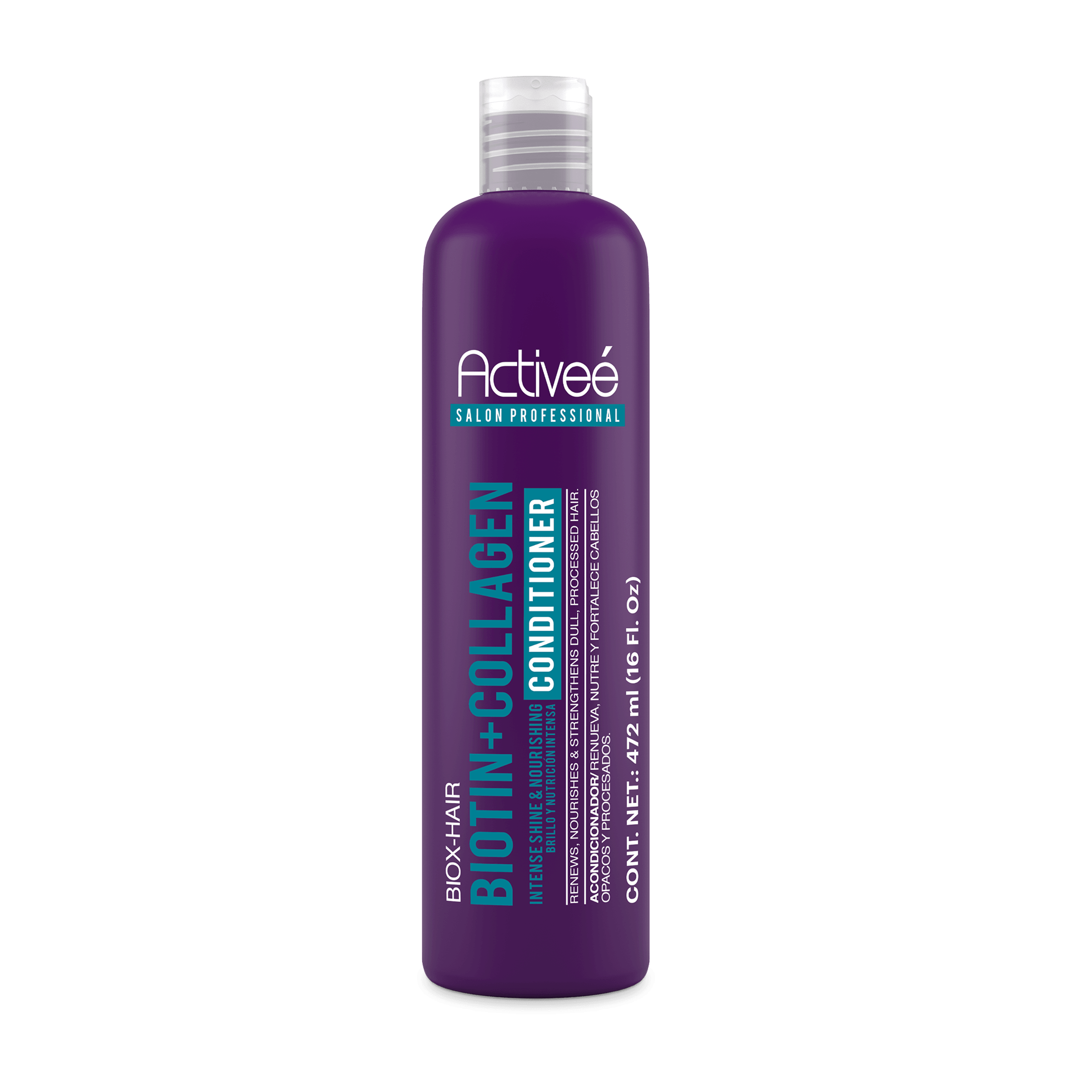 Acondicionador Activee Professional Biotin+Colagena Renueva Nutre y Fortalece Cabellos Opacos y Procesados Libre de Sal — imagen 6