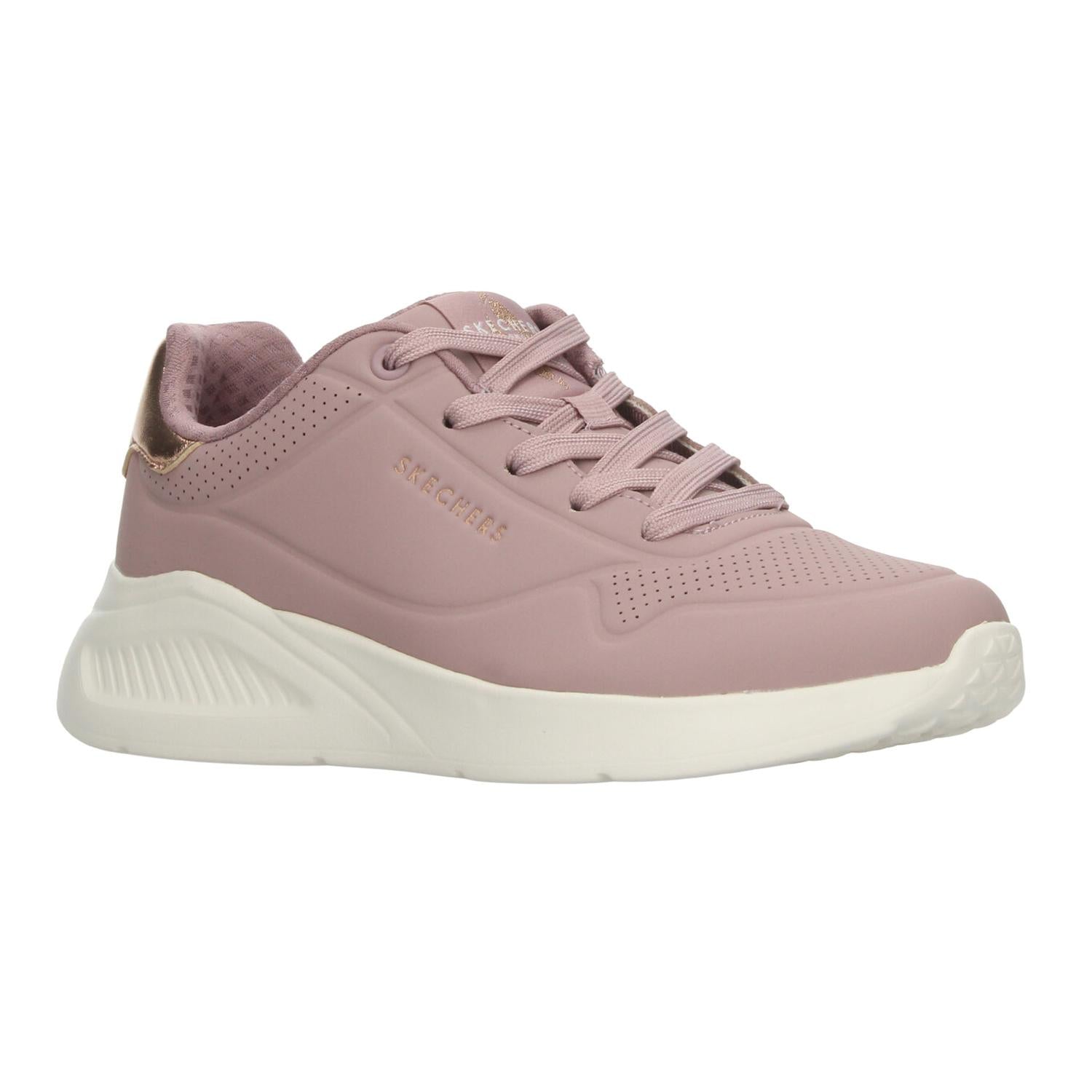 Tenis Dama Skechers Uno Lite Rosa Casual Mujer — imagen 3