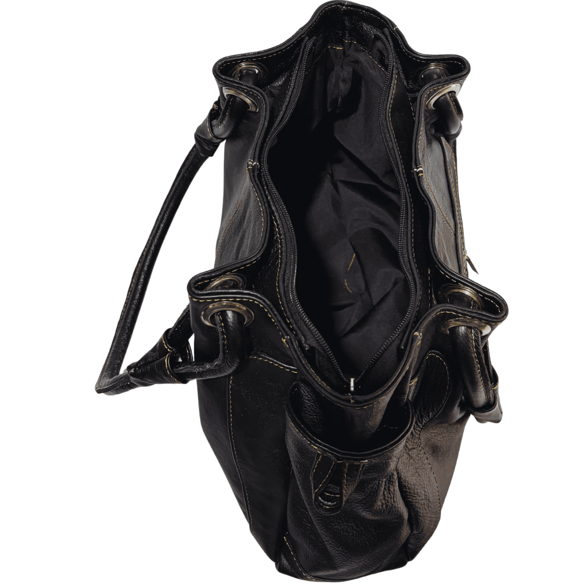Bolsa De Piel Cuero Genuino Para Mujer Tendencia De Moda Ale — imagen 9