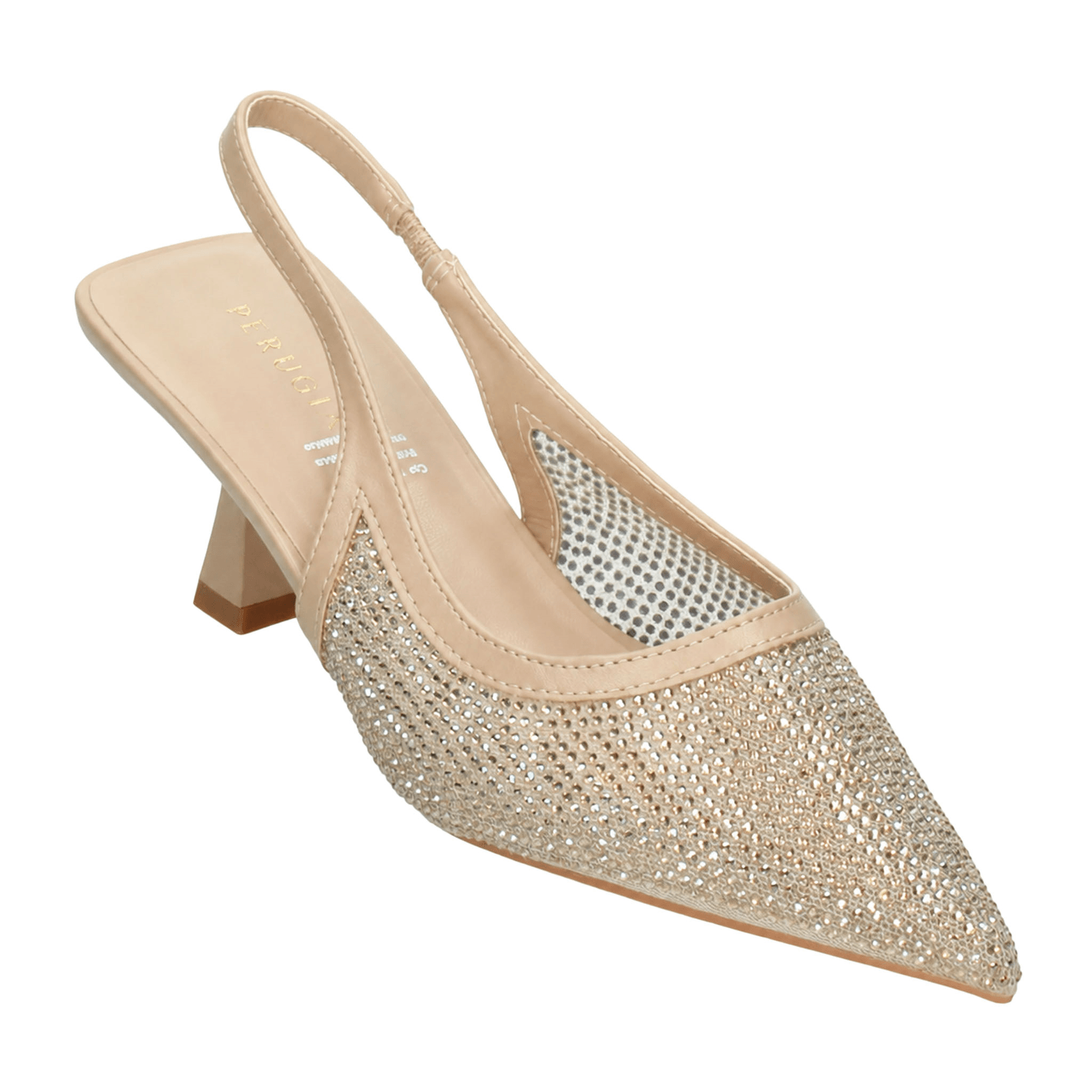 Zapatilla Perugia Dama Nude Fiesta Slingback Tacón Mujer — imagen 5