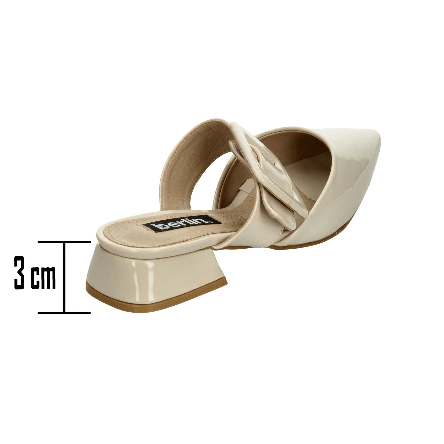 Zapato Berlín Dama Casual Formal Cómodo Beige Mujer — imagen 3