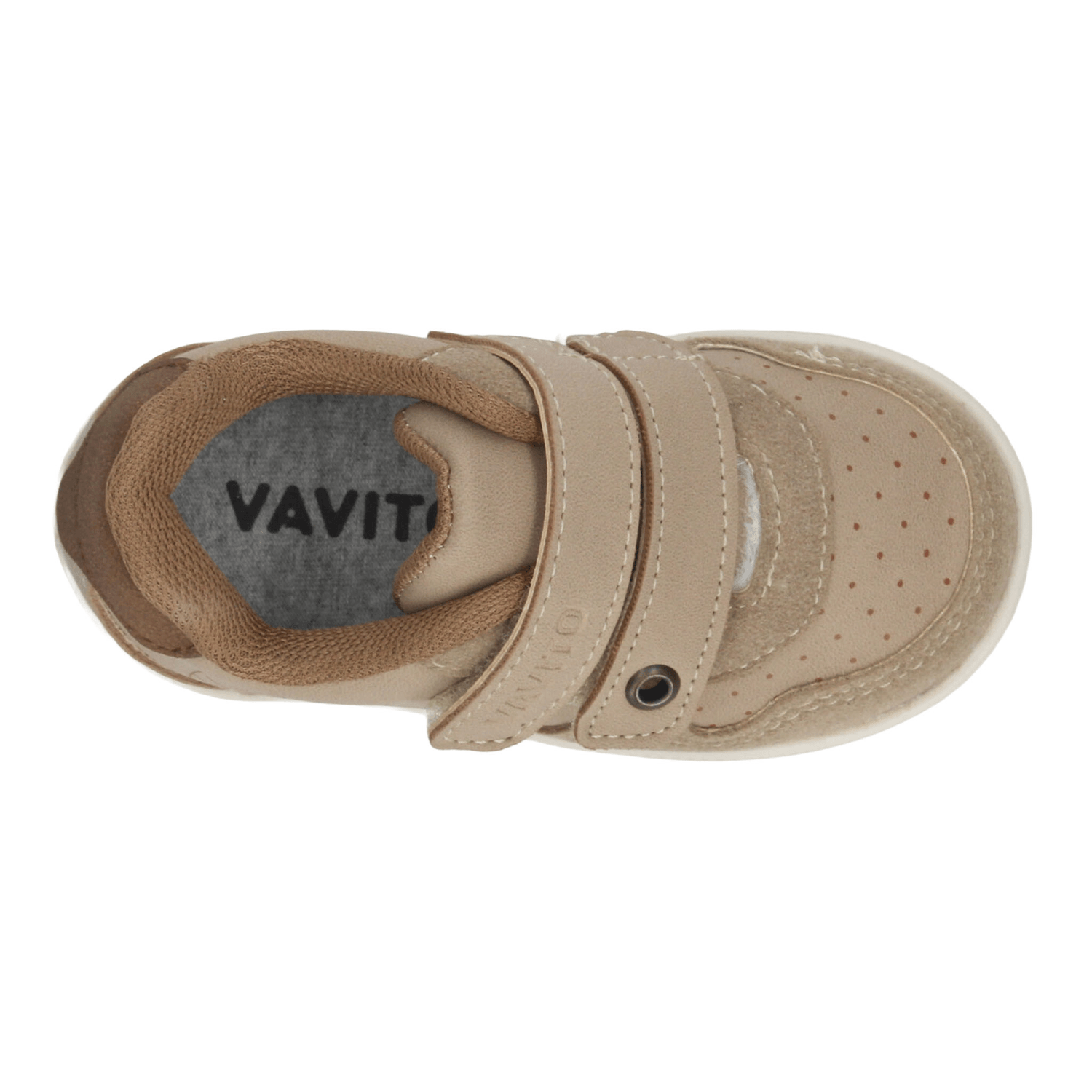 Tenis Vavito Niño Beige Deportivo Casual Cintas Adhesivas Infantil T15-18 — imagen 9