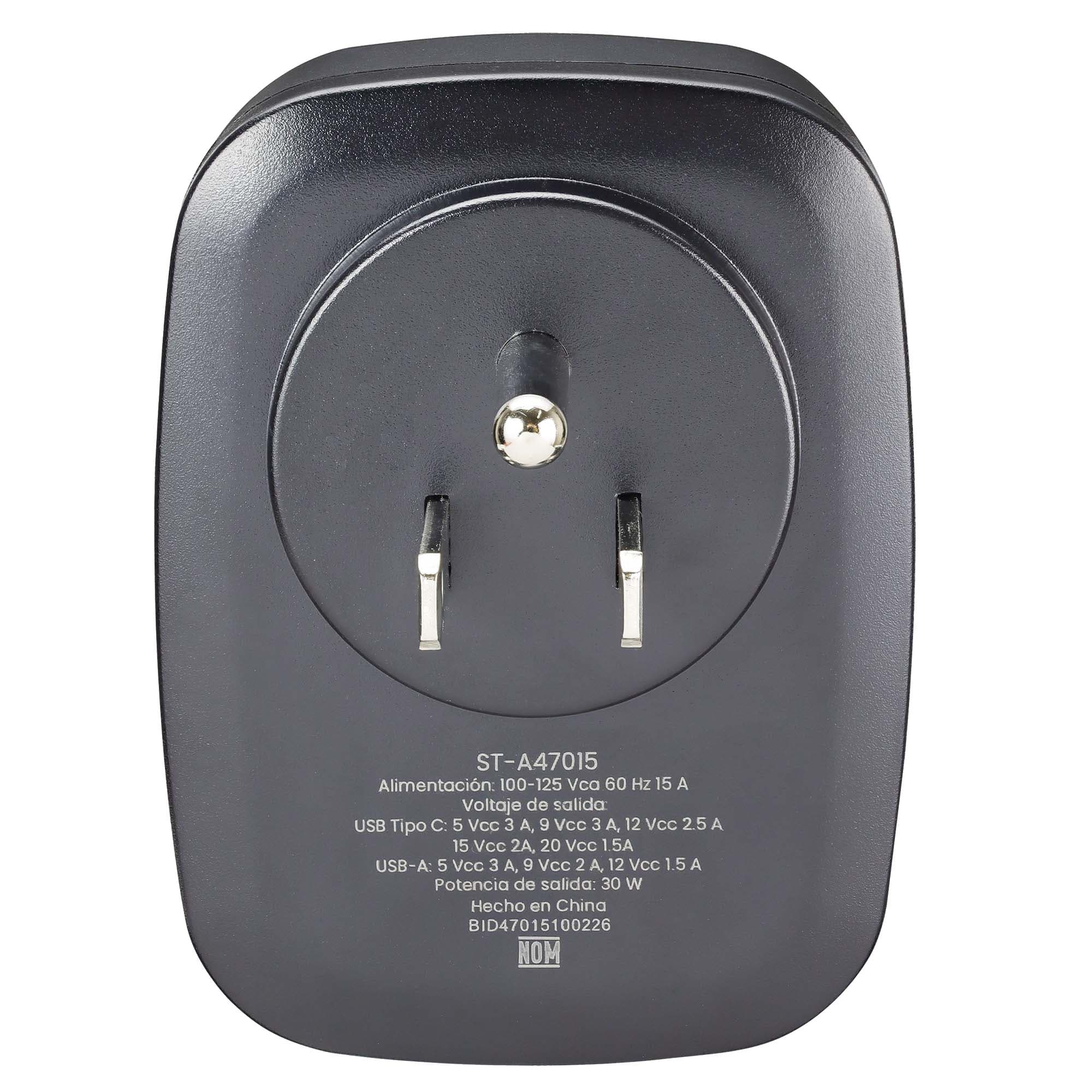 Contacto pared STF GaN 30W USB y USB-C - Carga ultra rápida 5 dispositivos — image 6