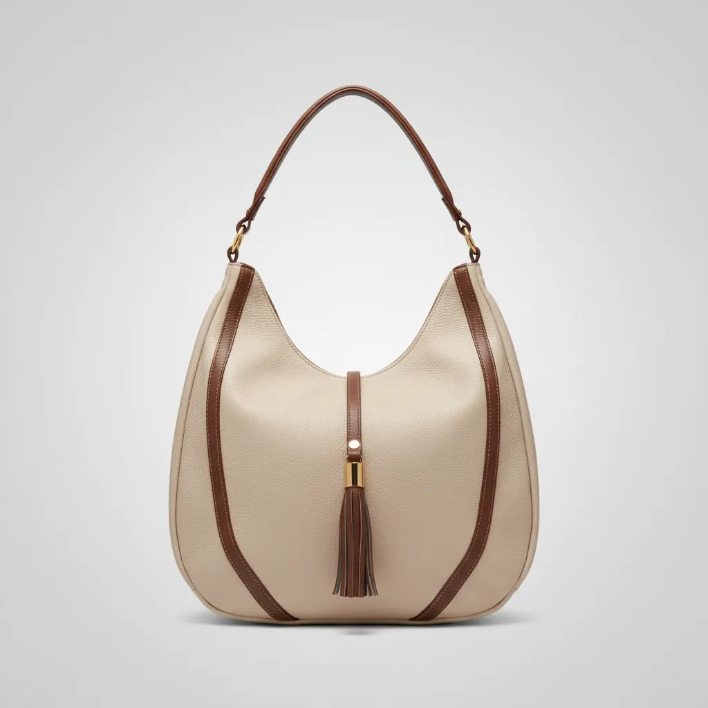 Bolso Grande De Piel Legitima Ternera Original Suave Negro Aitana — imagen 3