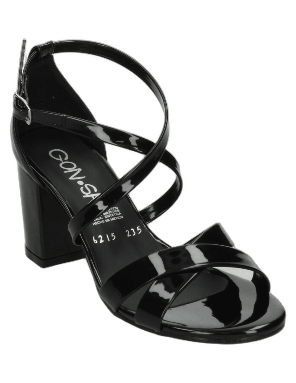Sandalias Dama Gonsa Negro Fiesta Mujer — imagen 5