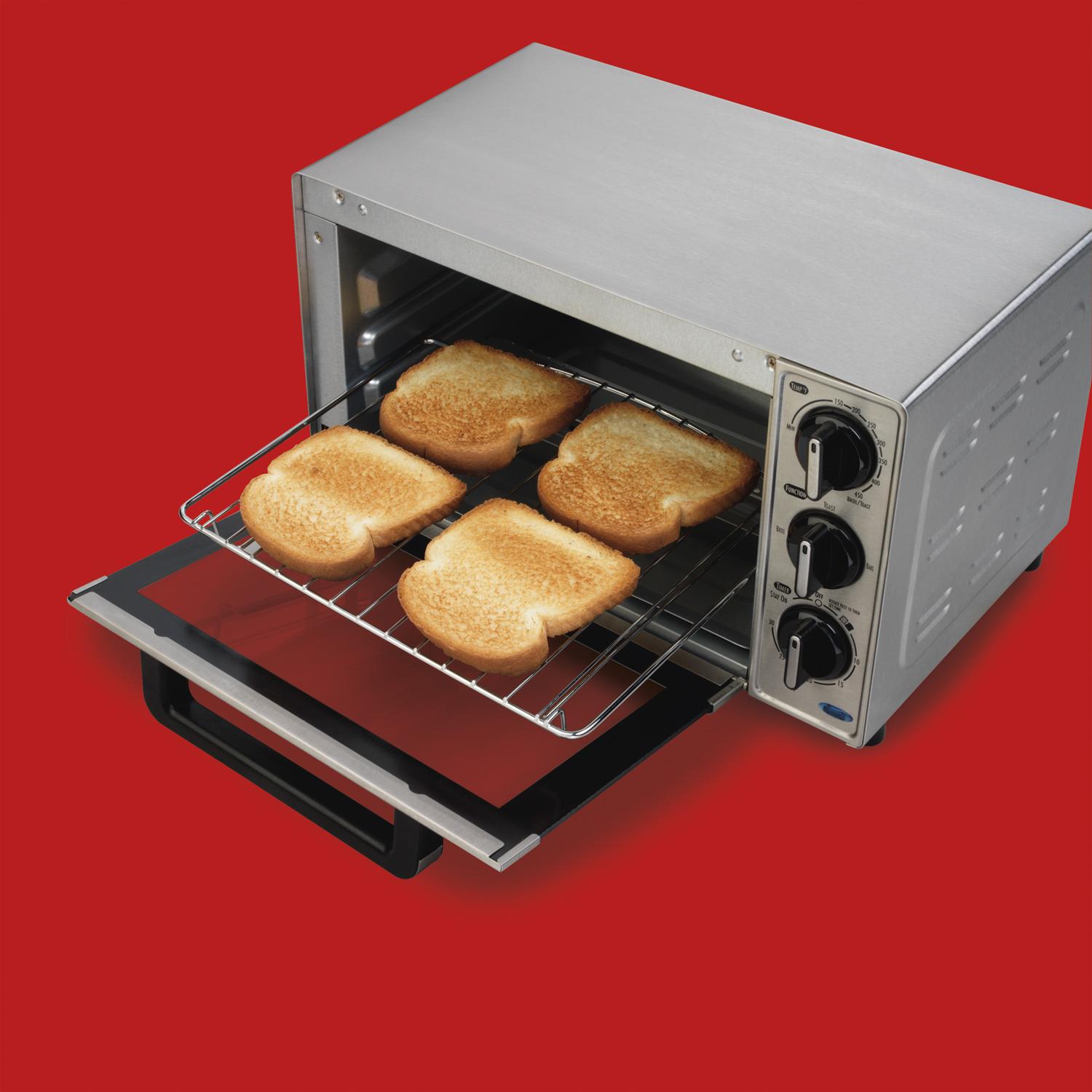 Horno De Mesa Eléctrico Hamilton Beach 31401 Acero Inoxidable 120v — imagen 2