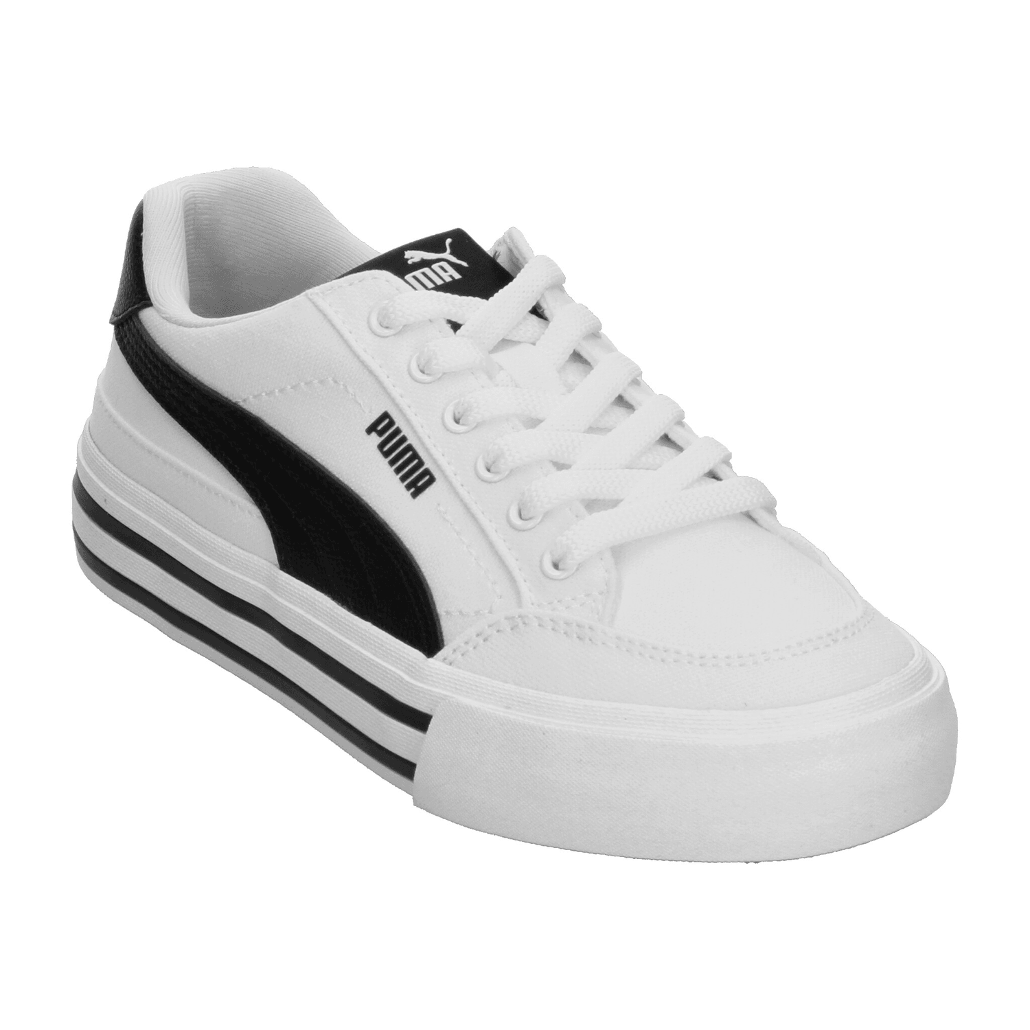 Tenis Puma Court Classic Niño Casual Blanco Infantil T22-25 — imagen 4