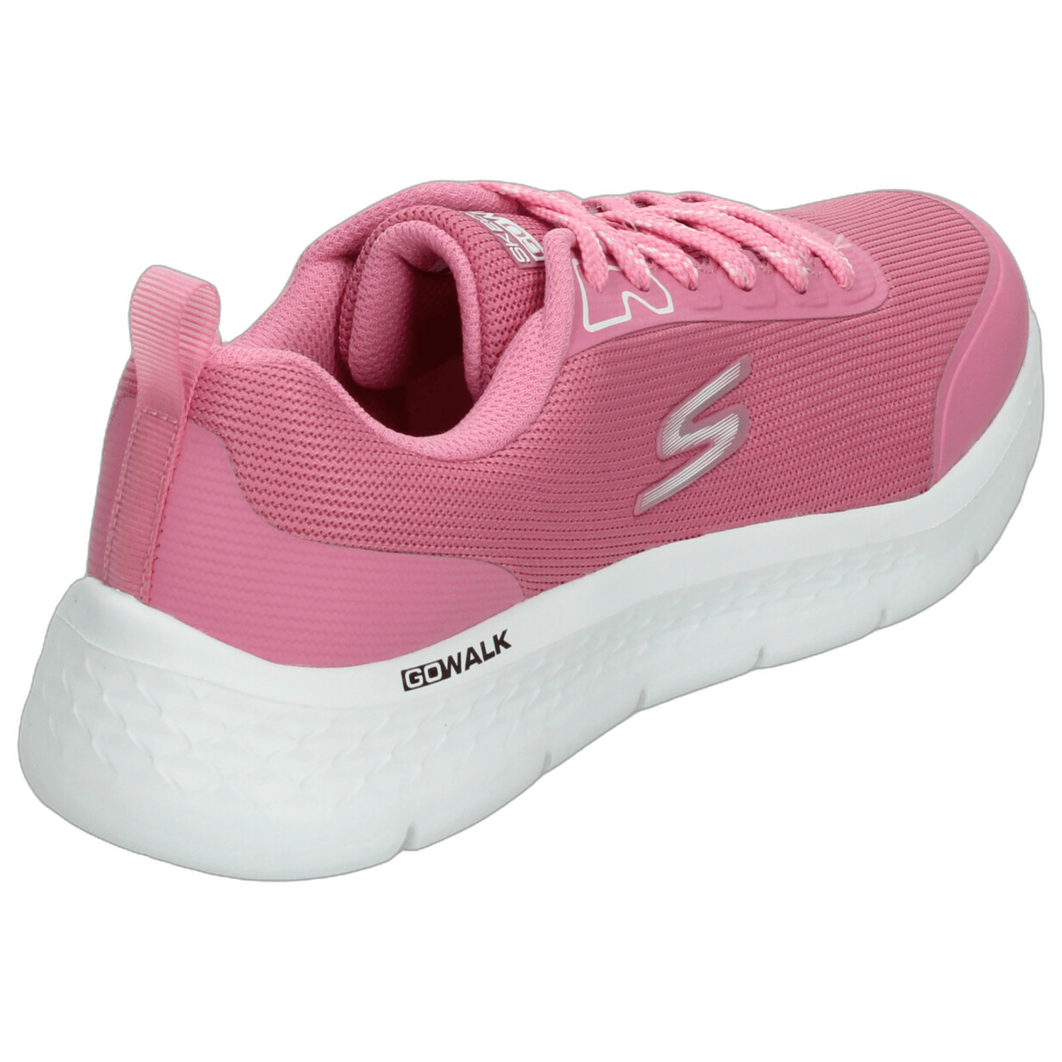Tenis Skechers Go Walk Dama Rosa Deportivo Cintas Mujer — imagen 4