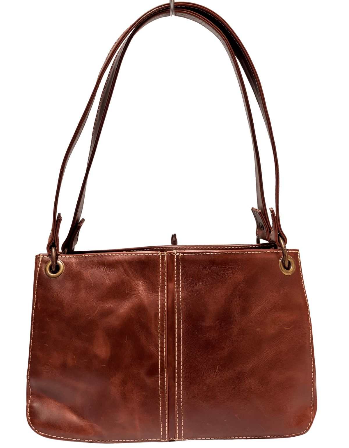 Bolsa Mujer Piel Legitima Cuero Marrón Roxy Hobo — imagen 12